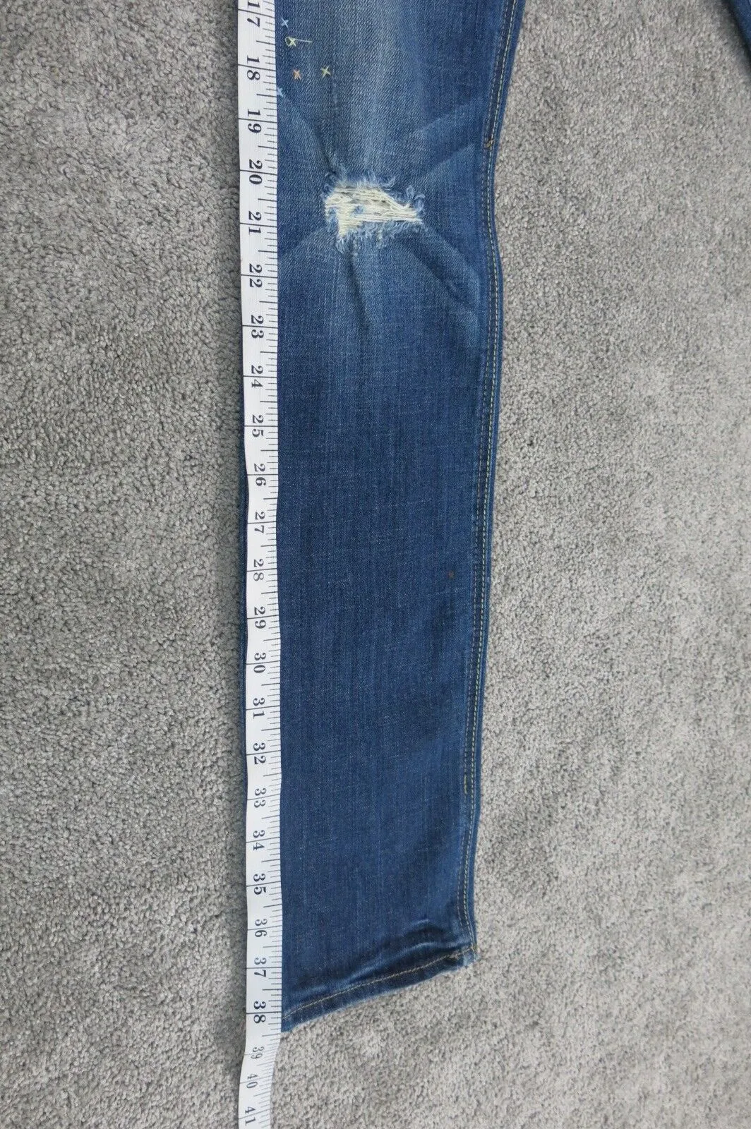 Abercrombie Fitch Women Skinny Leg Jeans Perfect Stretch Low Rise Blue Size W25