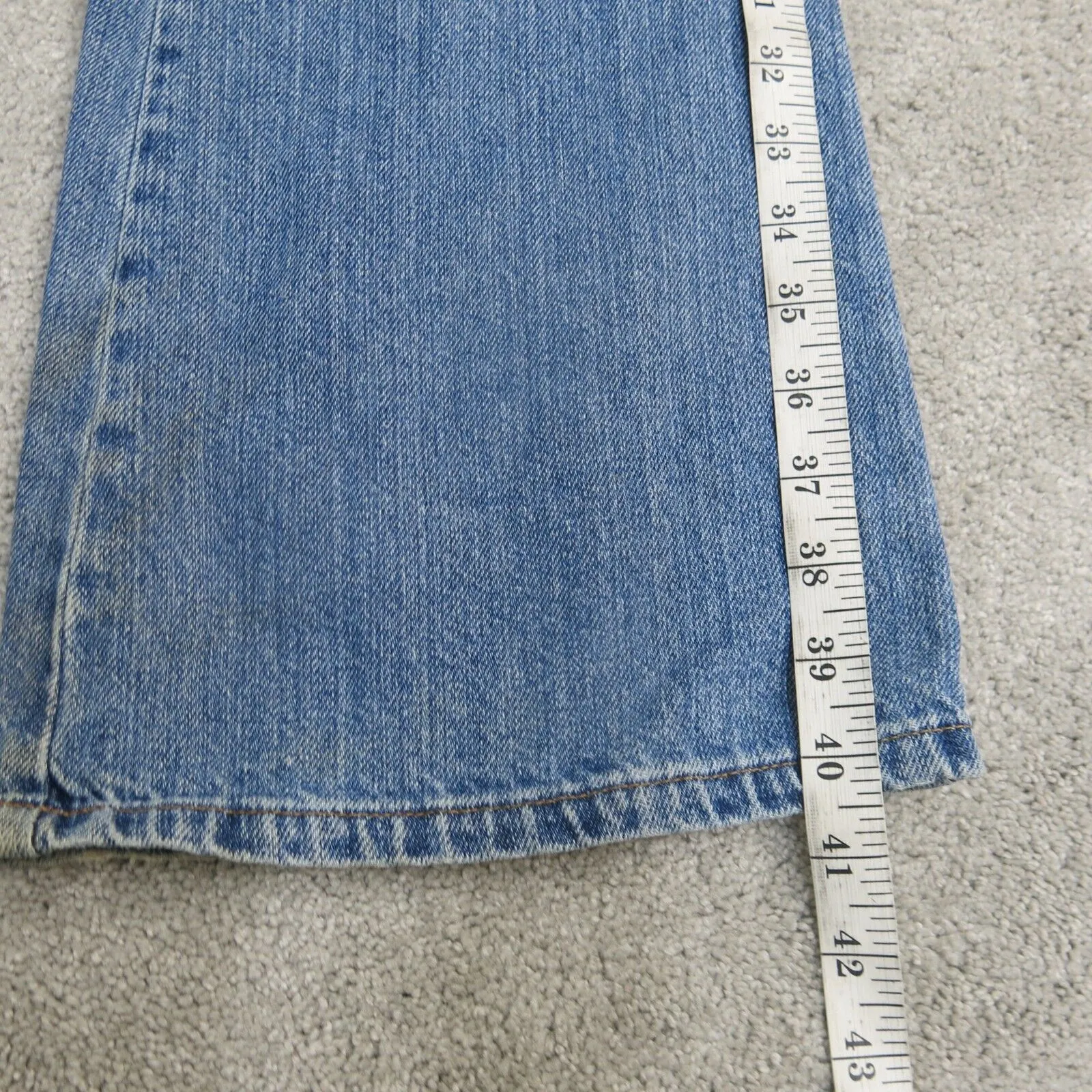 American Eagle Jeans Womens W30 Blue Stretch Wide Leg Denim Low Rise Pockets