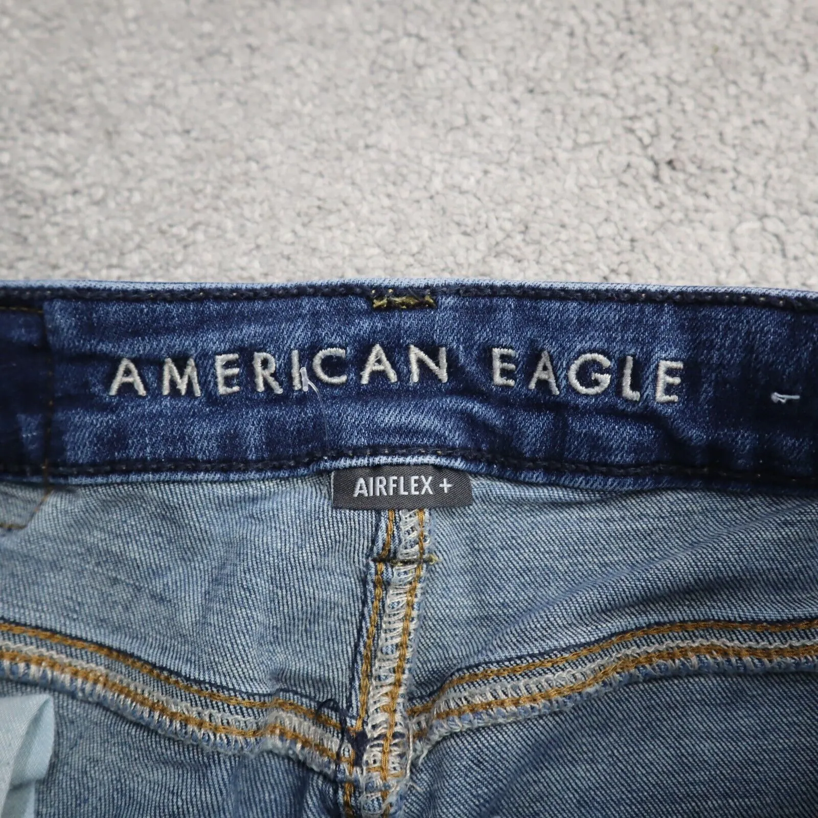 American Eagle Mens Jeans Straight Leg Low Rise 100% Cotton Blue Size W28xL30