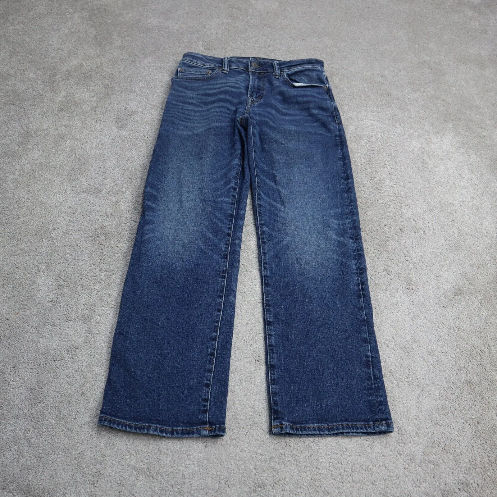 American Eagle Mens Jeans Straight Leg Low Rise 100% Cotton Blue Size W28xL30