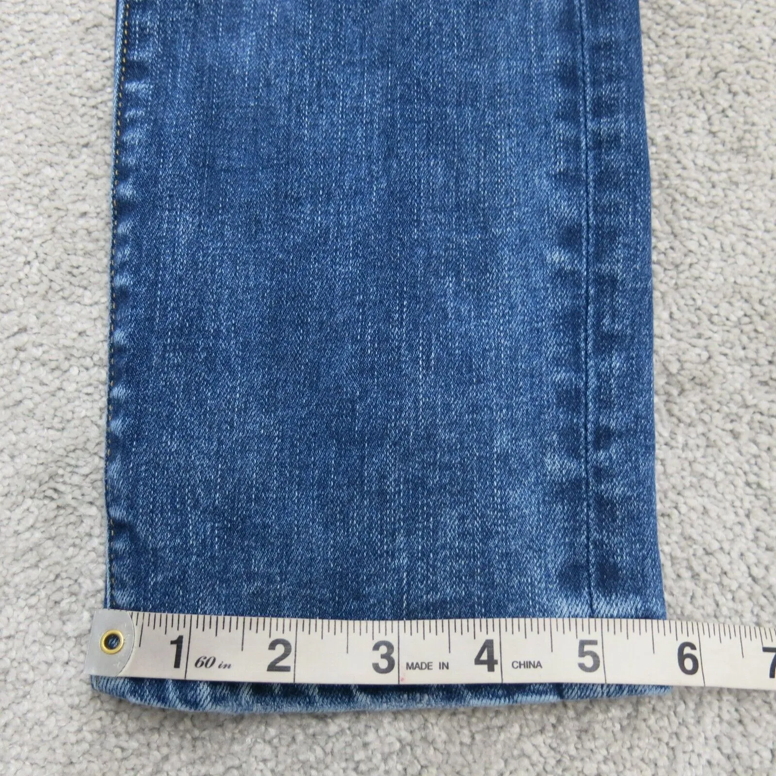 American Eagle Mens Slim Straight Denim Jeans Distressed Low Rise Blue W28XL32