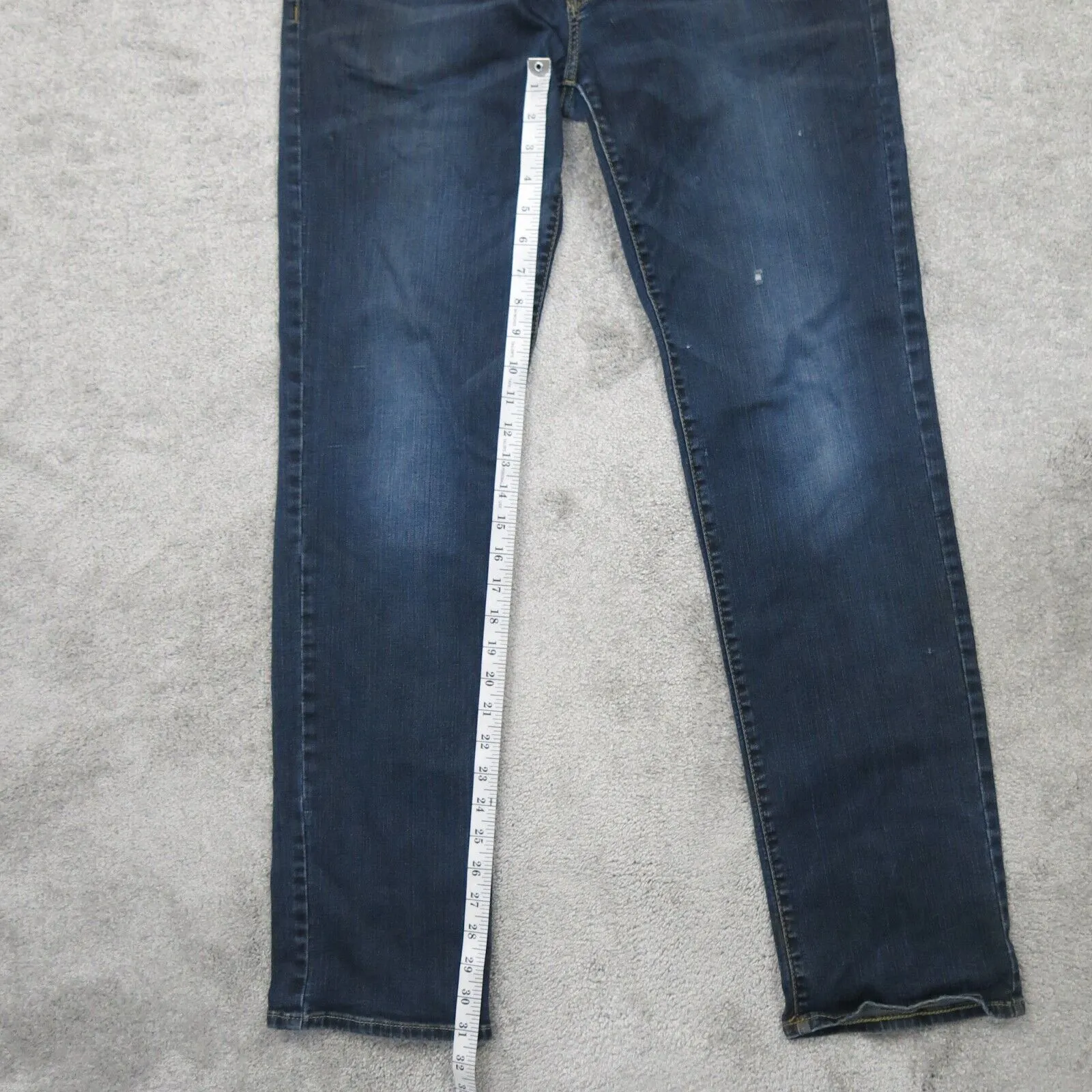 American Eagle Mens Slim Straight Jeans Extreme Flex Mid Rise Blue Size W33XL34