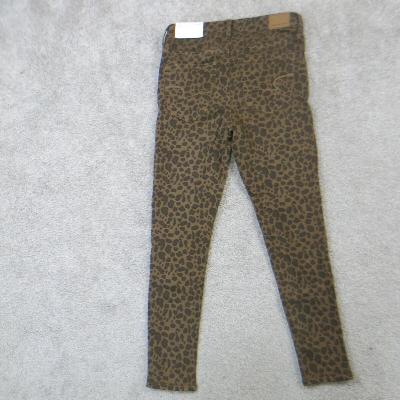 American Eagle Outfitters Womens Jeans Comfort Stretch Leopard Jeans Brown SZ 6