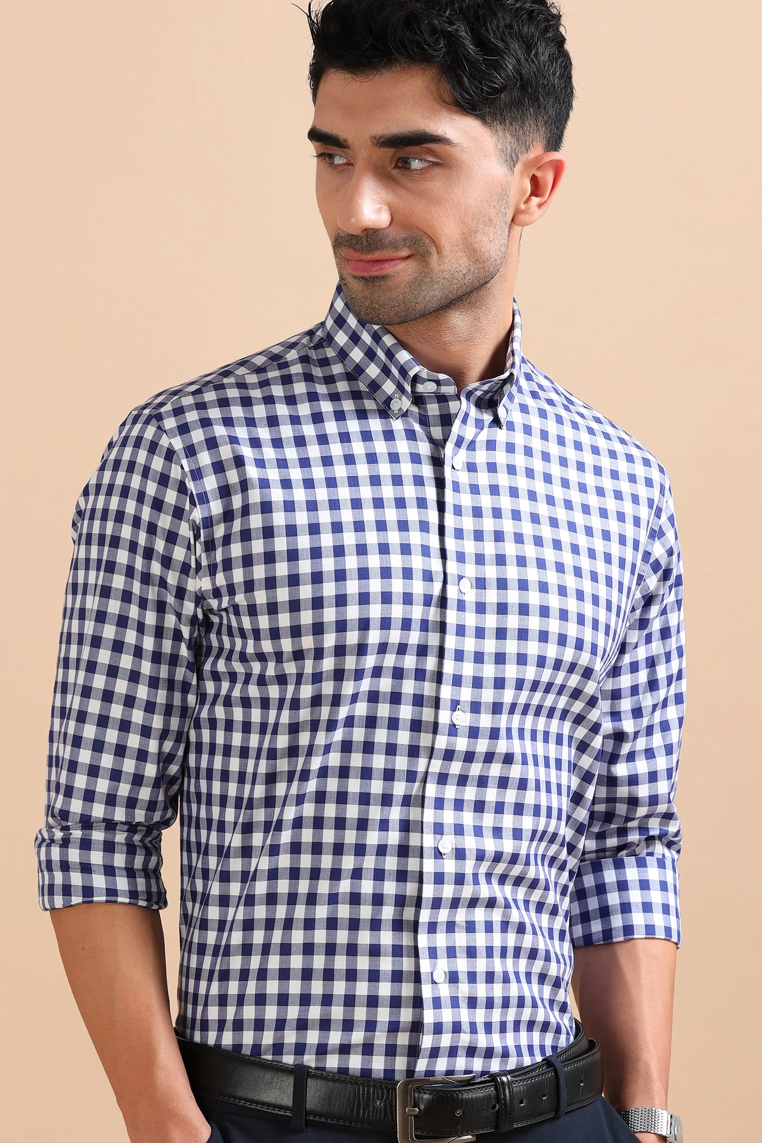 Blue Gingham Shirt