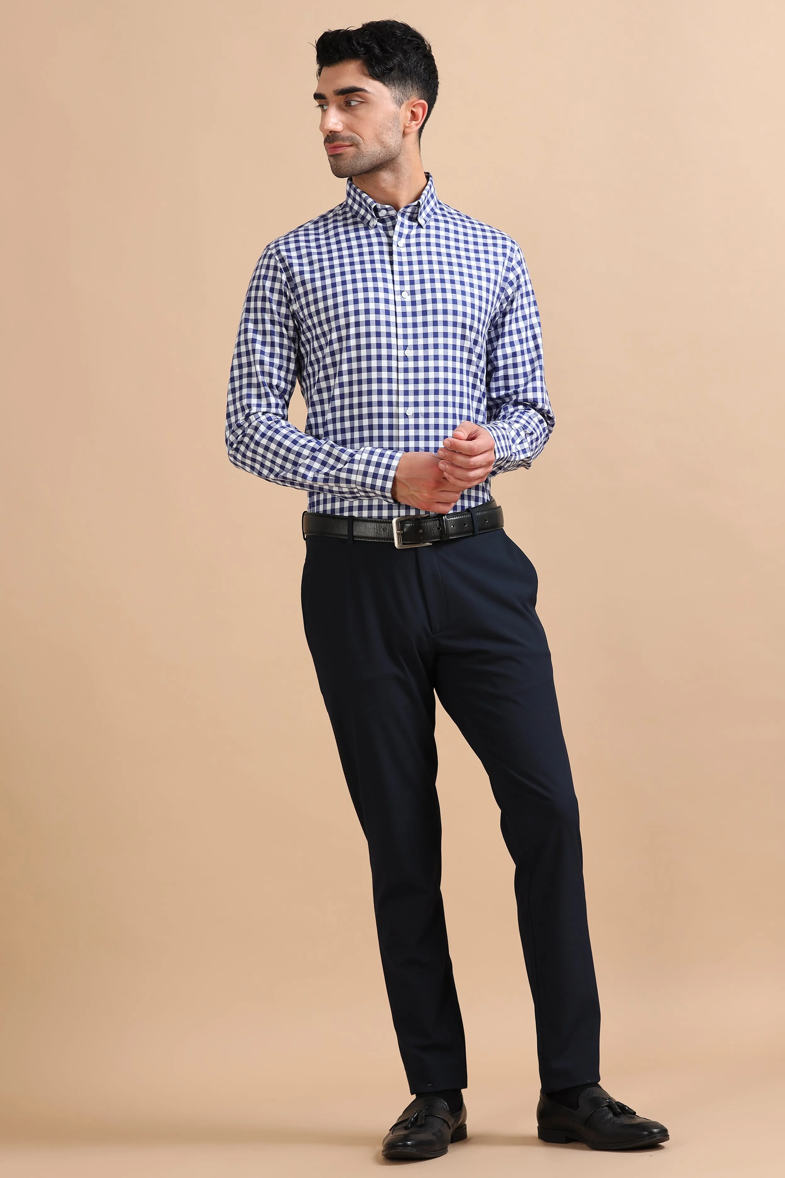 Blue Gingham Shirt