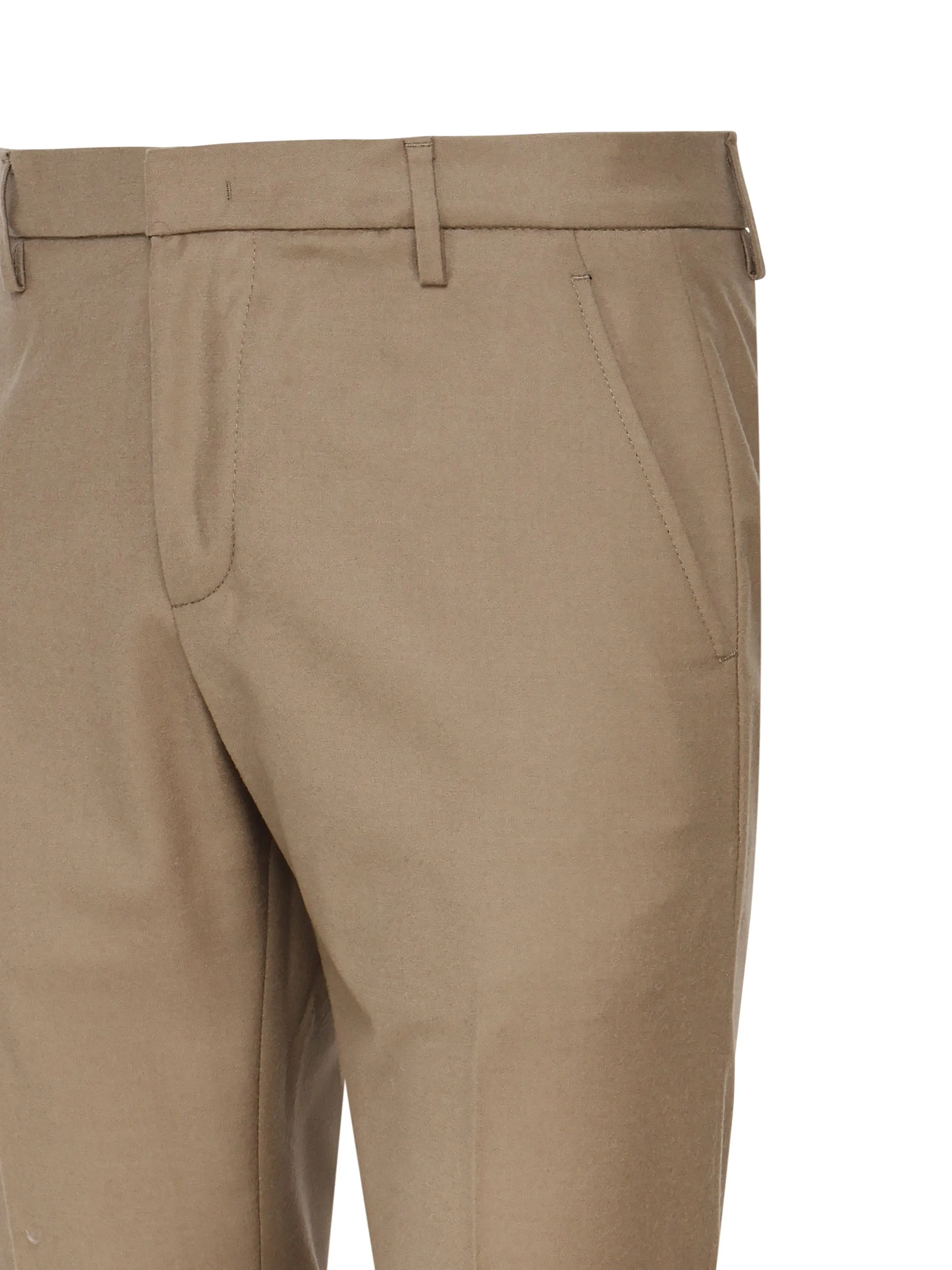 Camel Slim Fit Trousers