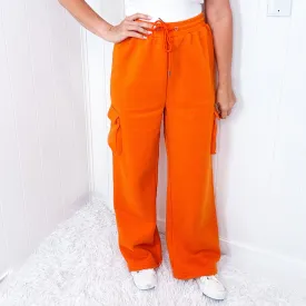 Cargolicious Plush and Soft Wide Leg Cargo Sweatpants in 5 Colors