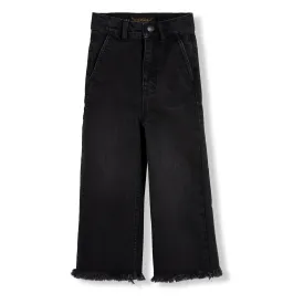 CHARLIE Used Black - Loose Fit Cropped Jeans