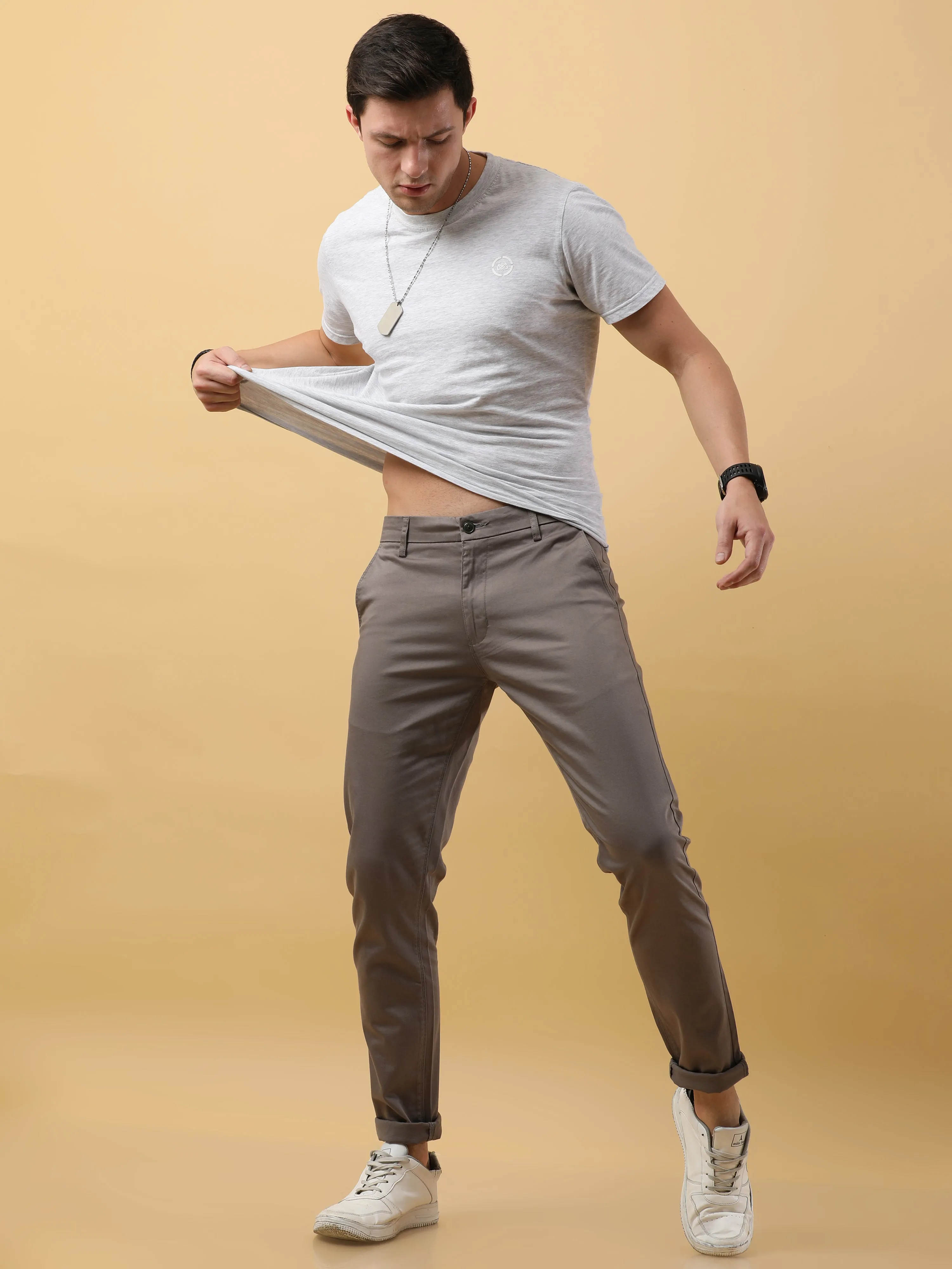 Classic Satco Fossil Grey Chino