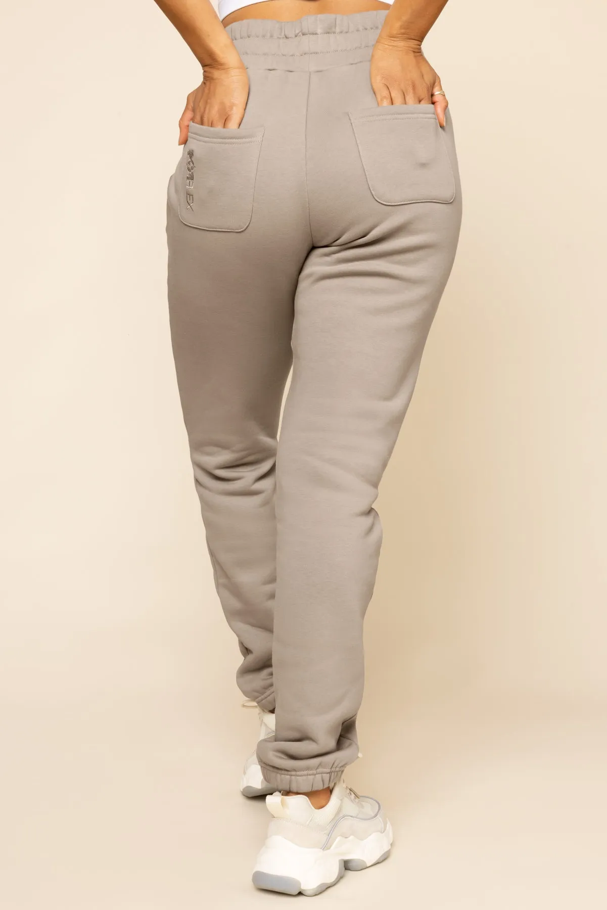 Cloud Rollover Sweatpant - Taupe