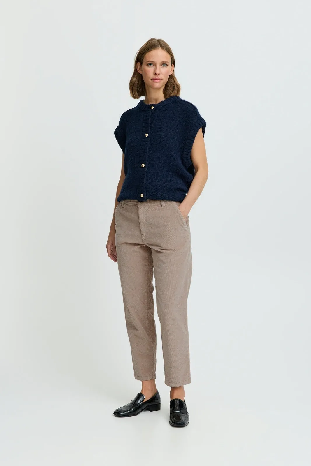 Dasik Cropped Casual Trousers - String