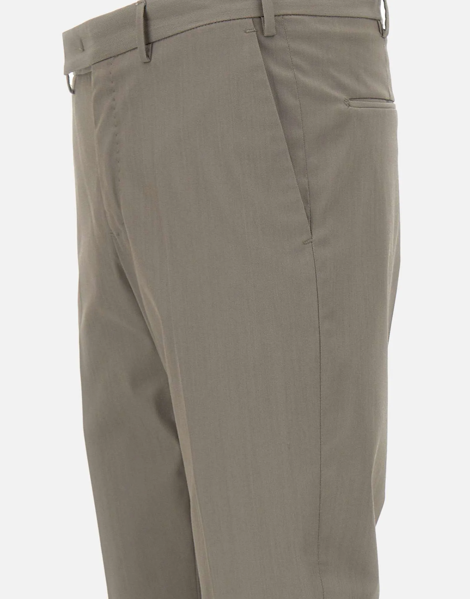 Dieci Slim Fit Grey Trousers