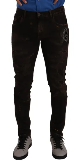 Dolce & Gabbana Svelte Distressed Denim Elegance