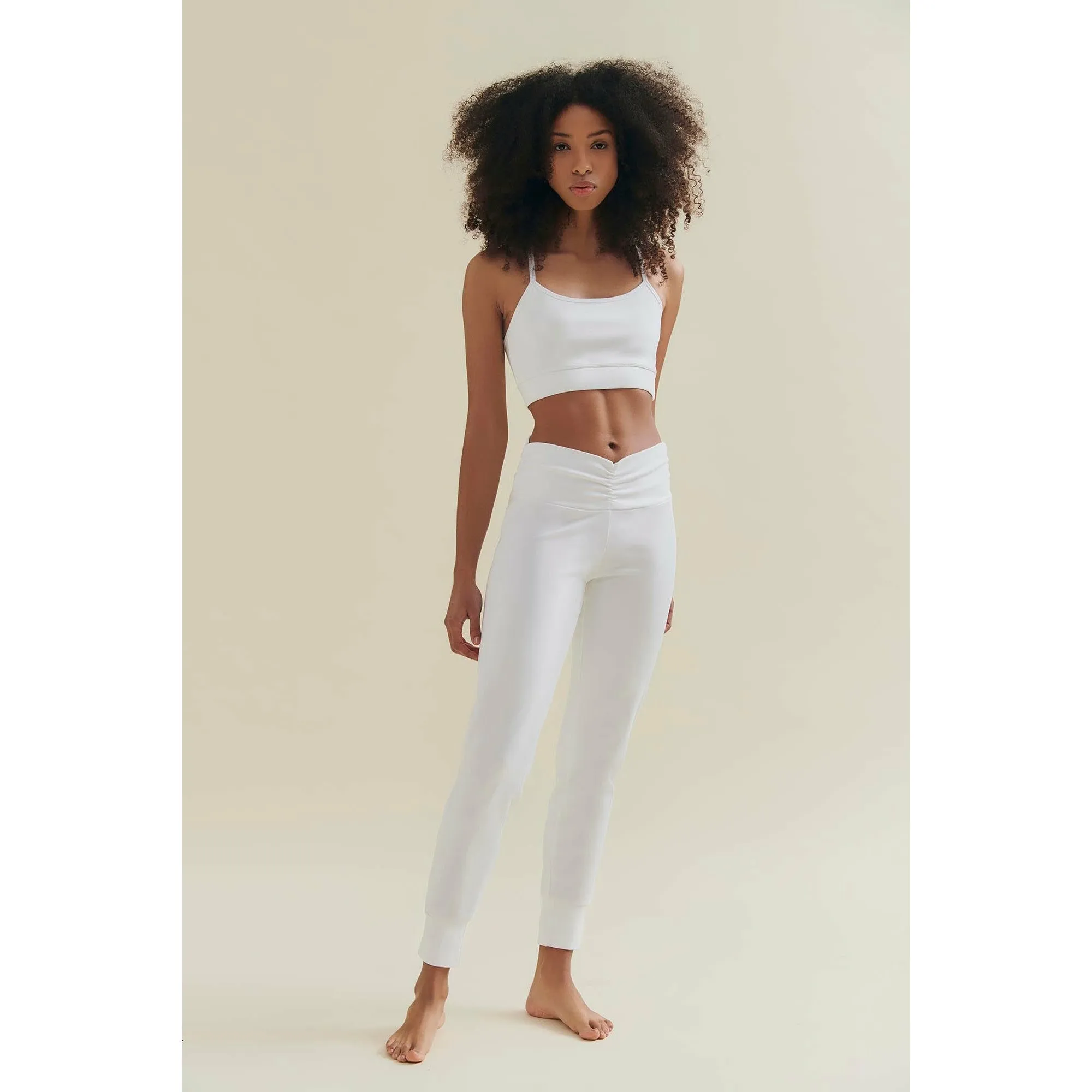 Fresher Cropped Tank - Diamond White