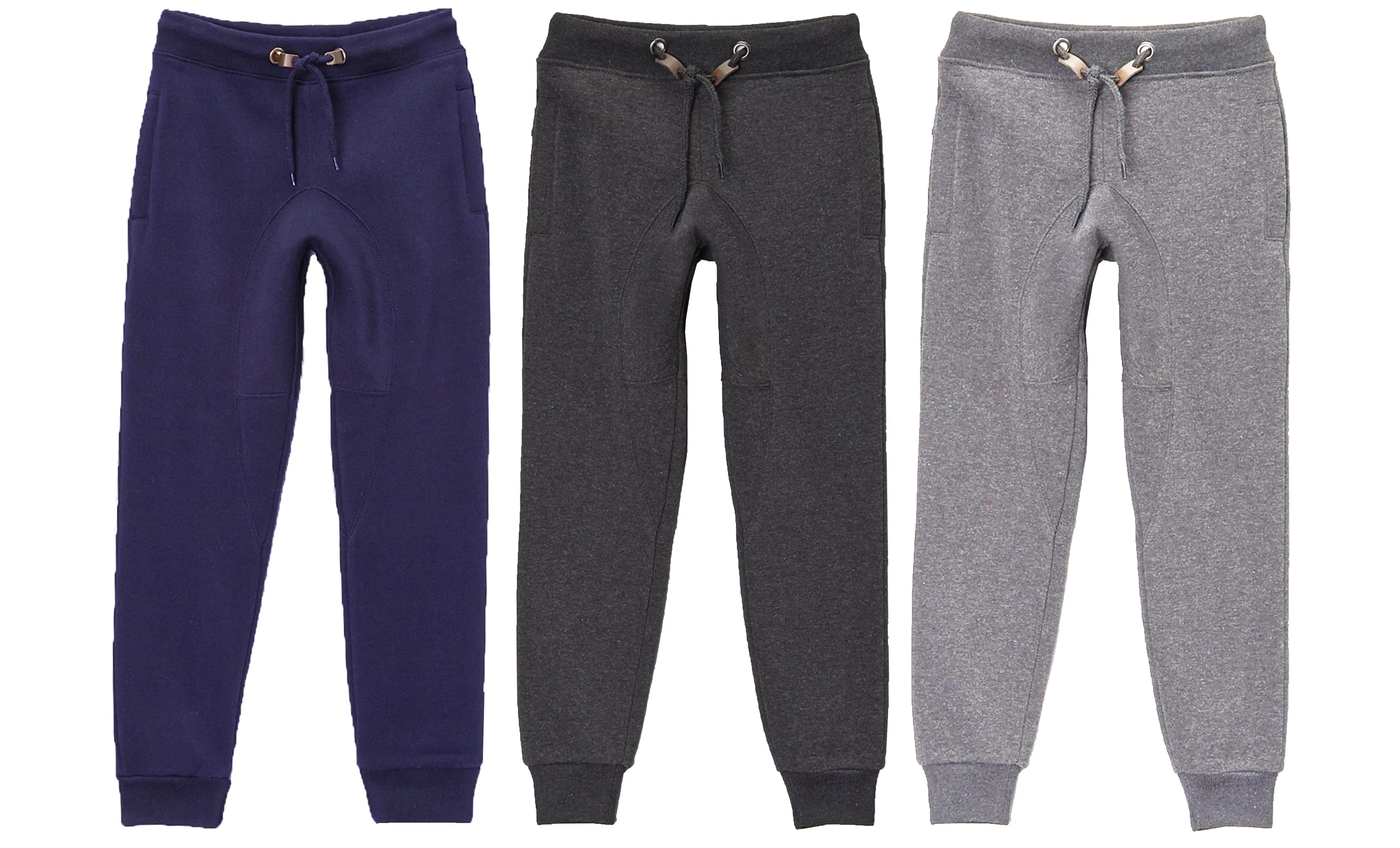 GBH Boy's Slim-Fit Fleece Jogger Sweatpants (S-XL)(3-Pack)