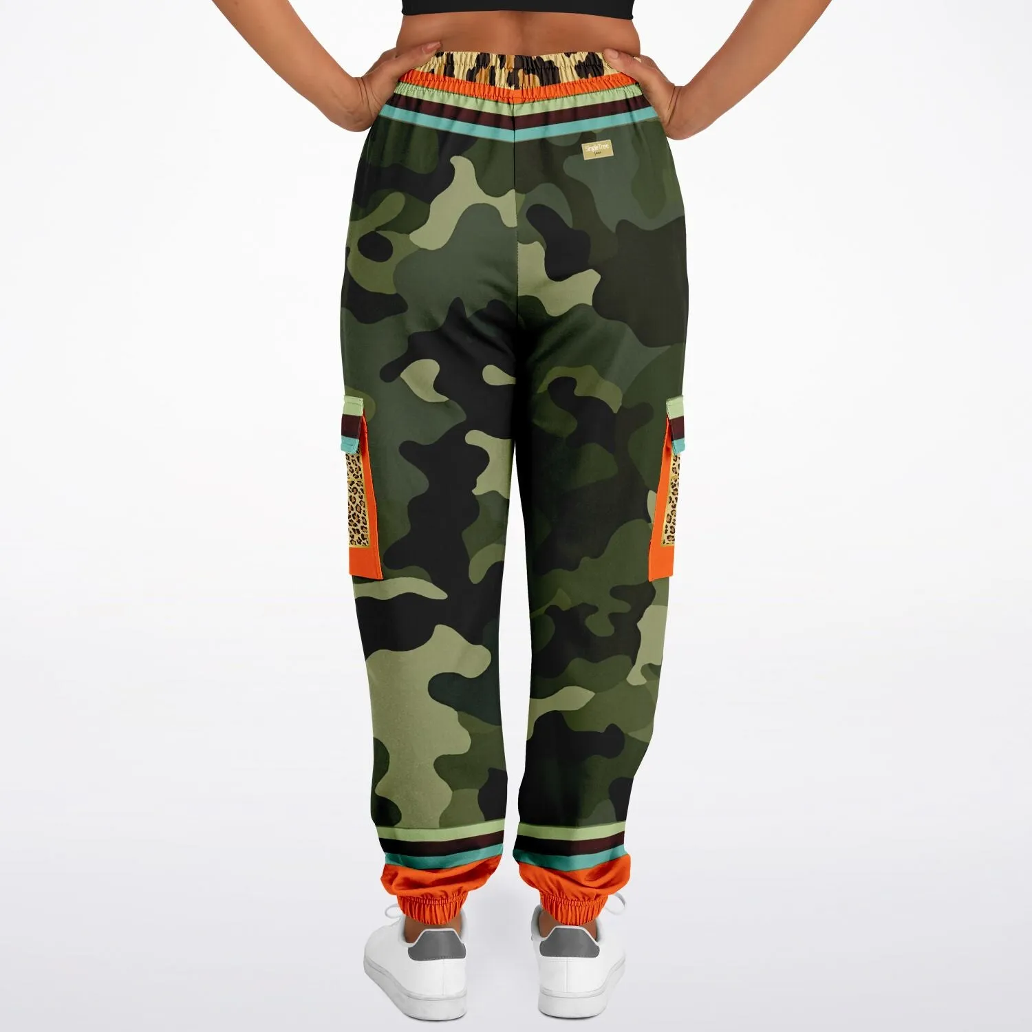 Government Issued Green Camo LUXE Eco-Poly Unisex Cargo Joggers