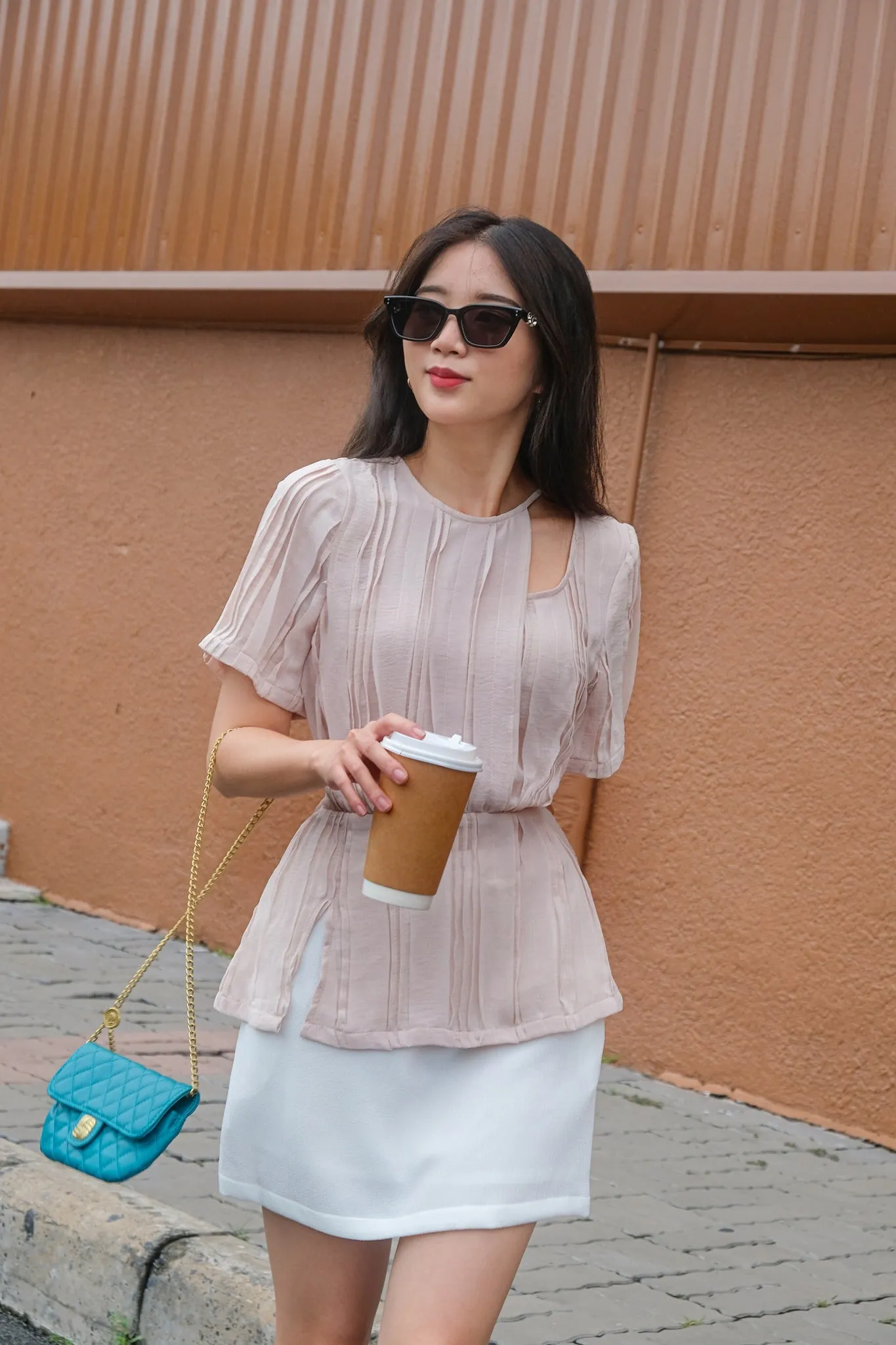 Gu Fashion - Athena Cute Thin Pink Top | Vietnam Fashion