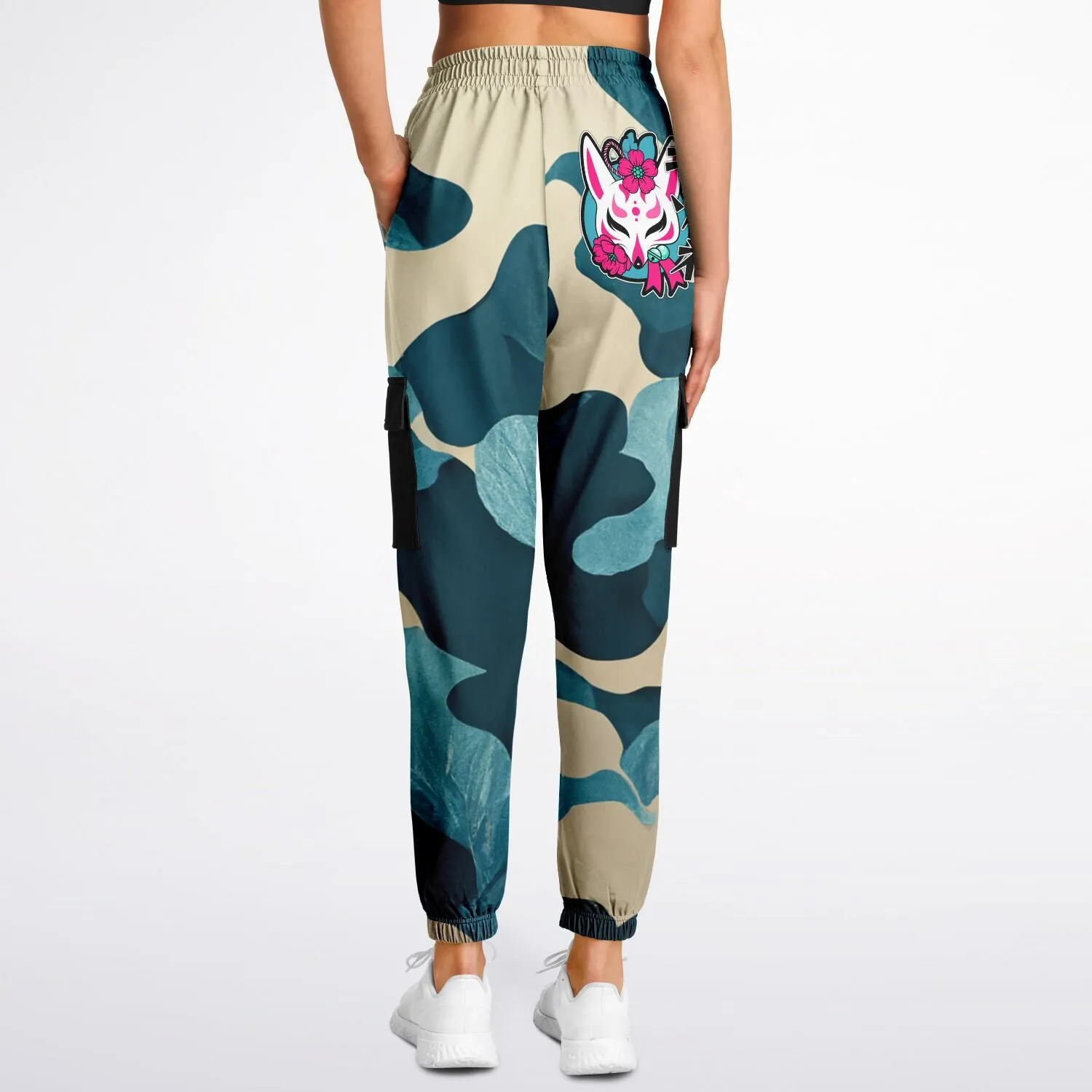 Kitsune Blue Leave Camo Sweatpants