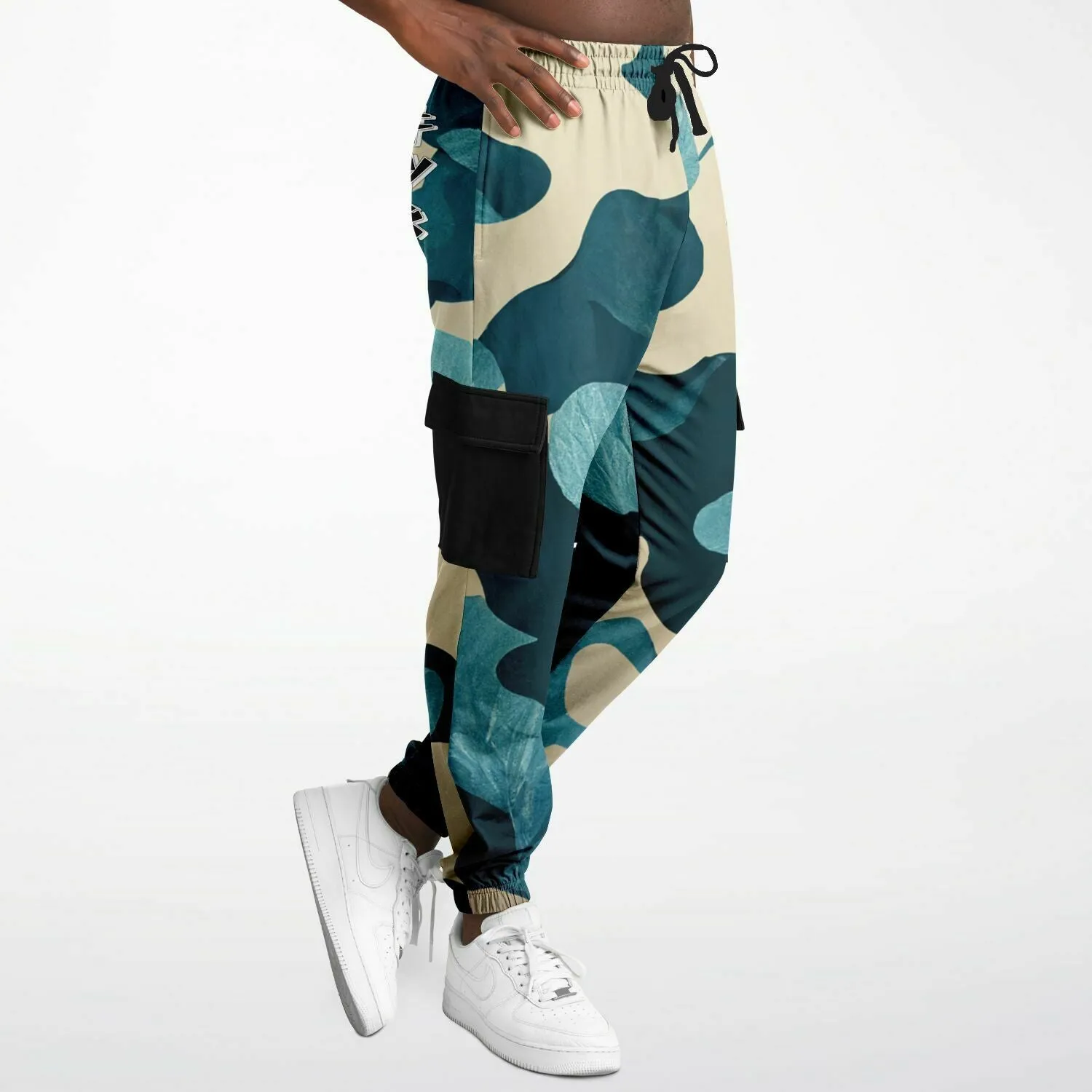 Kitsune Blue Leave Camo Sweatpants