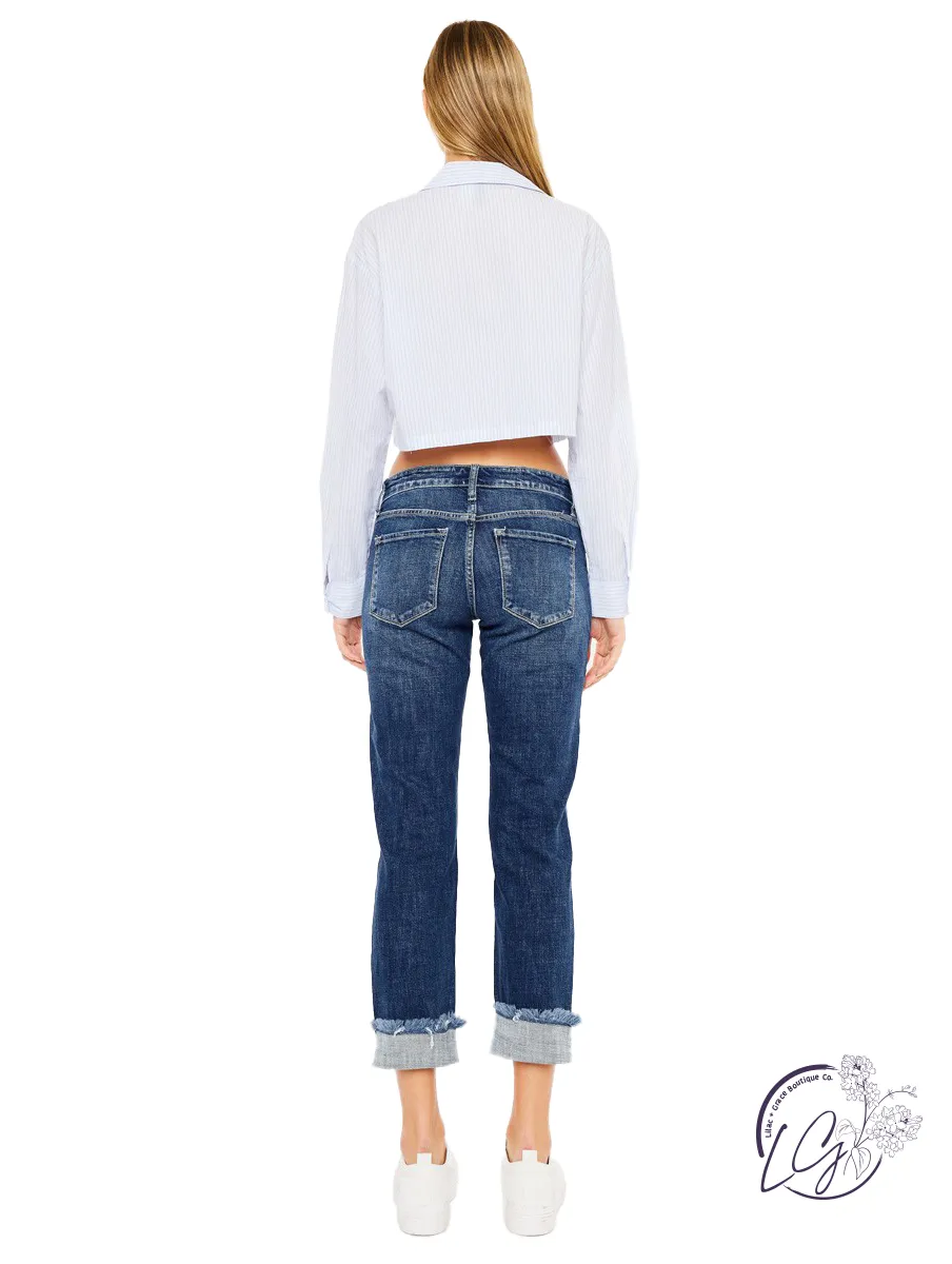 Liv Mid Rise Boyfriend Jeans By Kancan