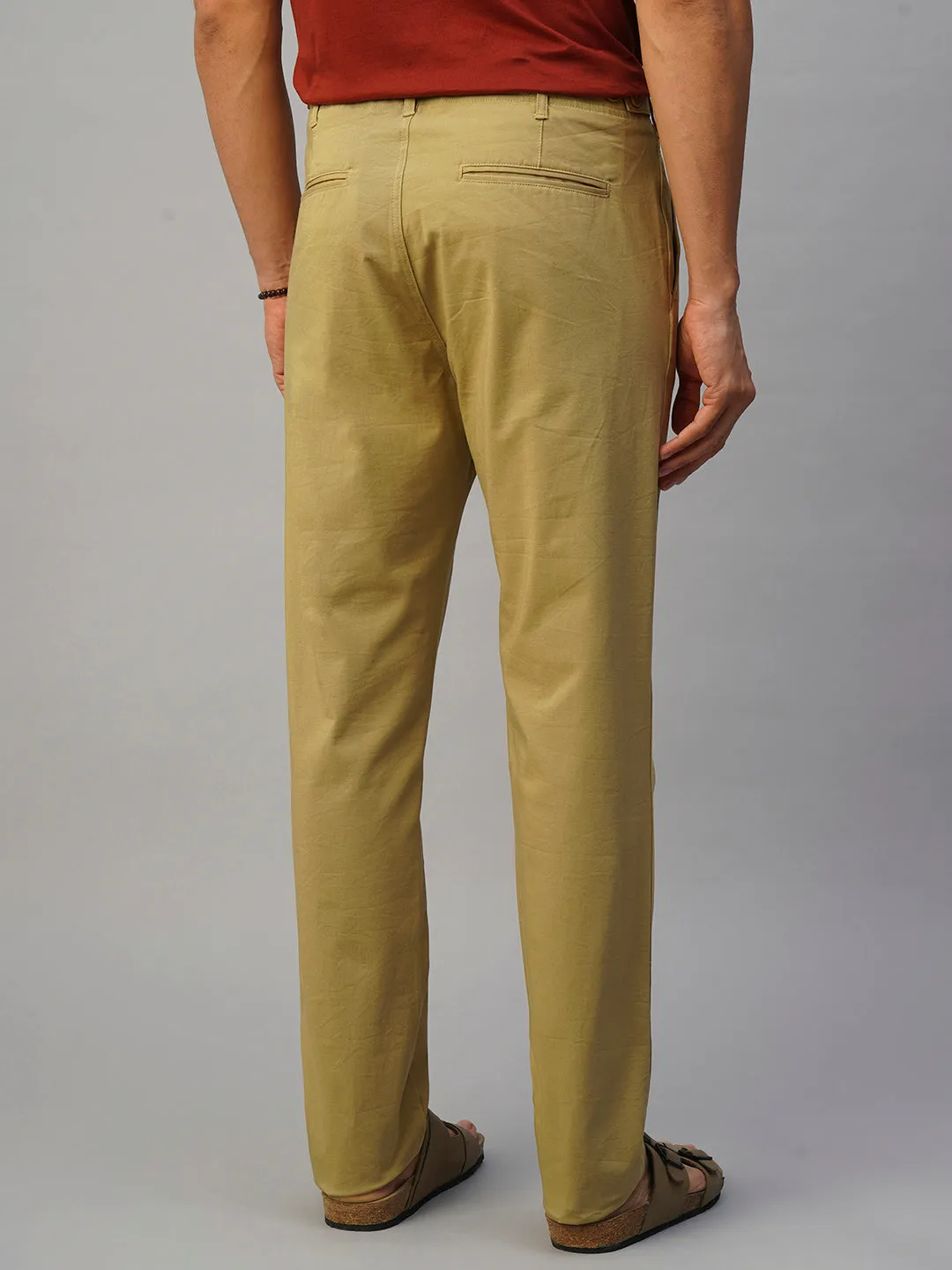 Men's 4 Way Stretch Khaki Slim Fit Pants