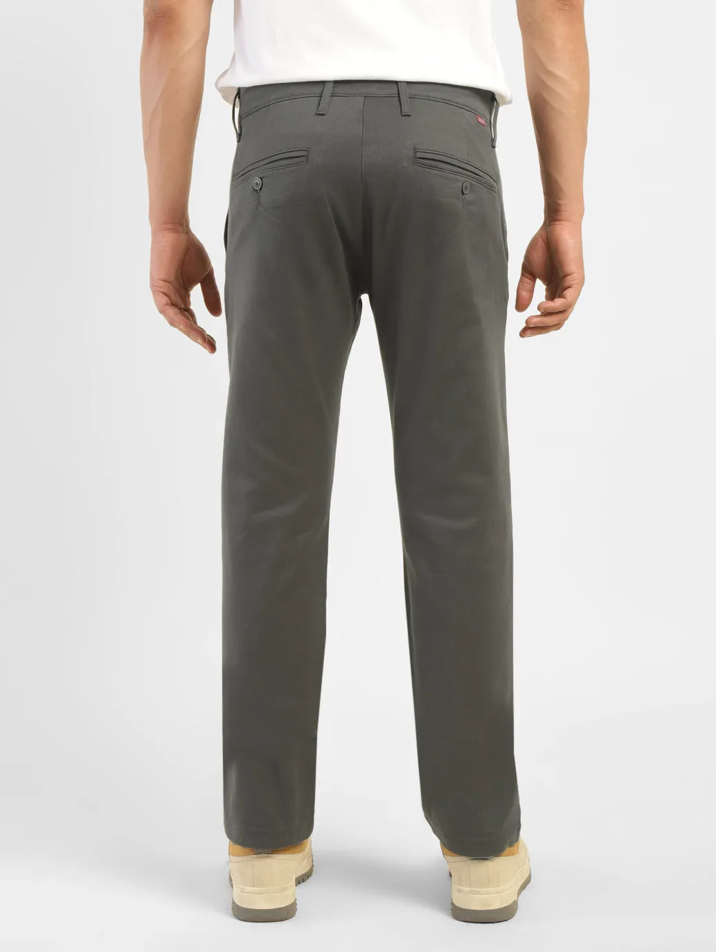 Men's Grey Slim Fit Trousers