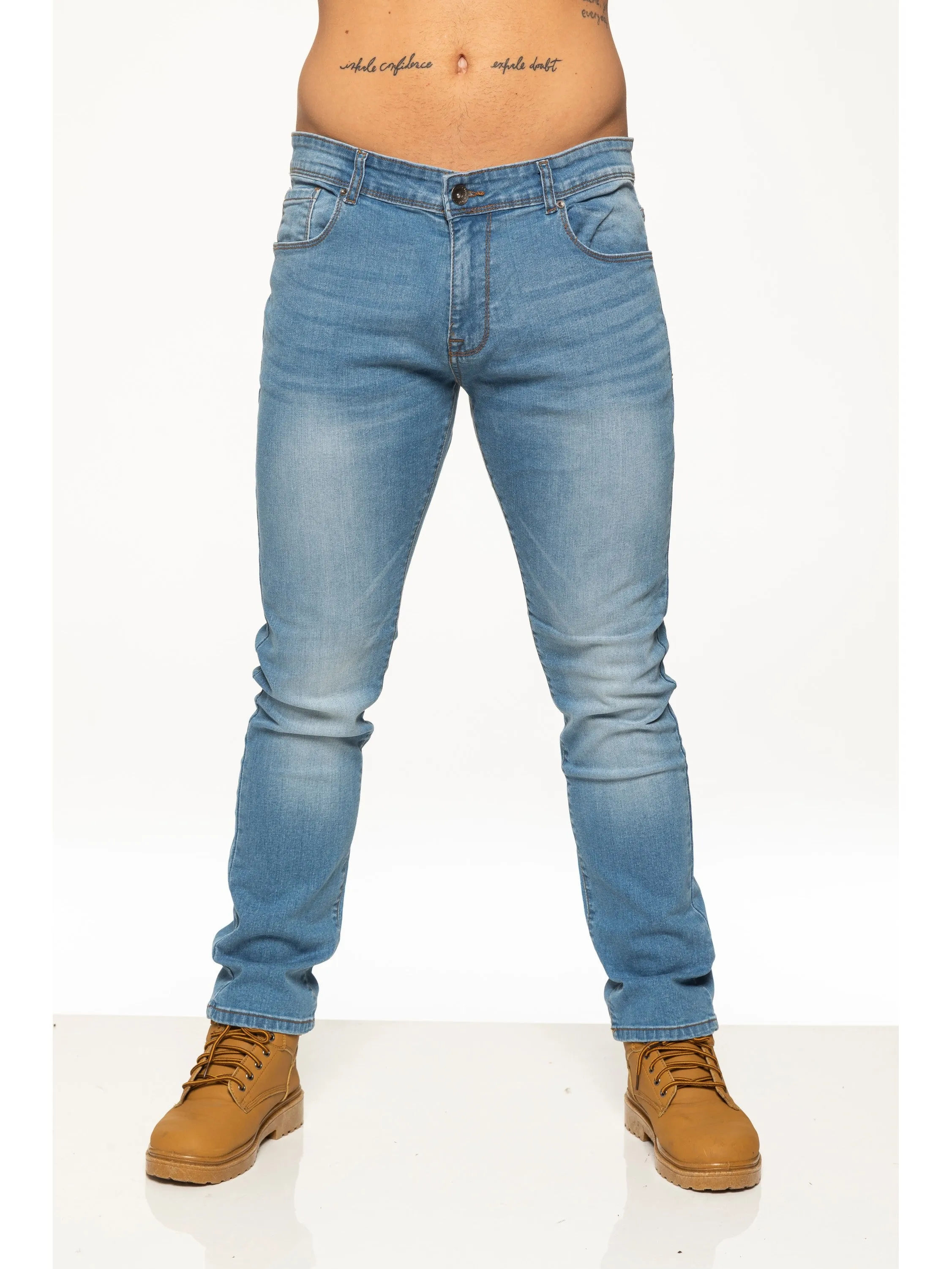 Mens Skinny Stretch Denim Jeans | Enzo Designer Menswear