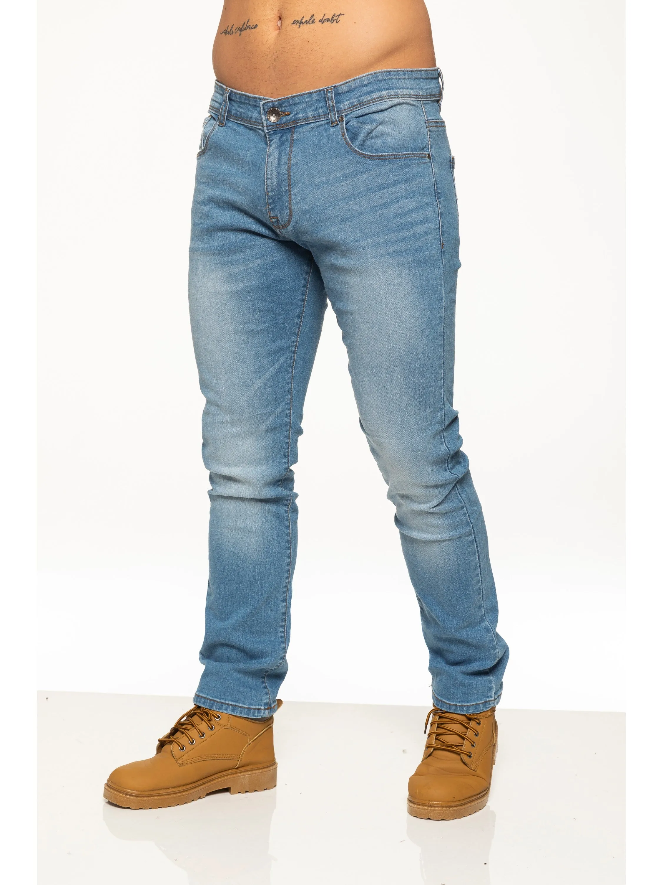 Mens Skinny Stretch Denim Jeans | Enzo Designer Menswear