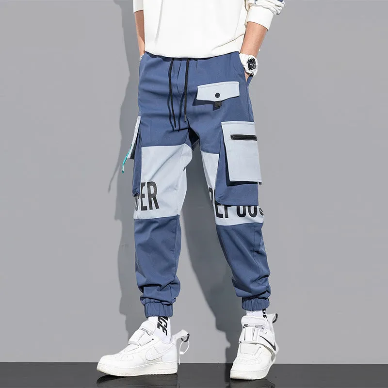 Men's Trendy Bunch Foot Cargo Pants - Fall Colors