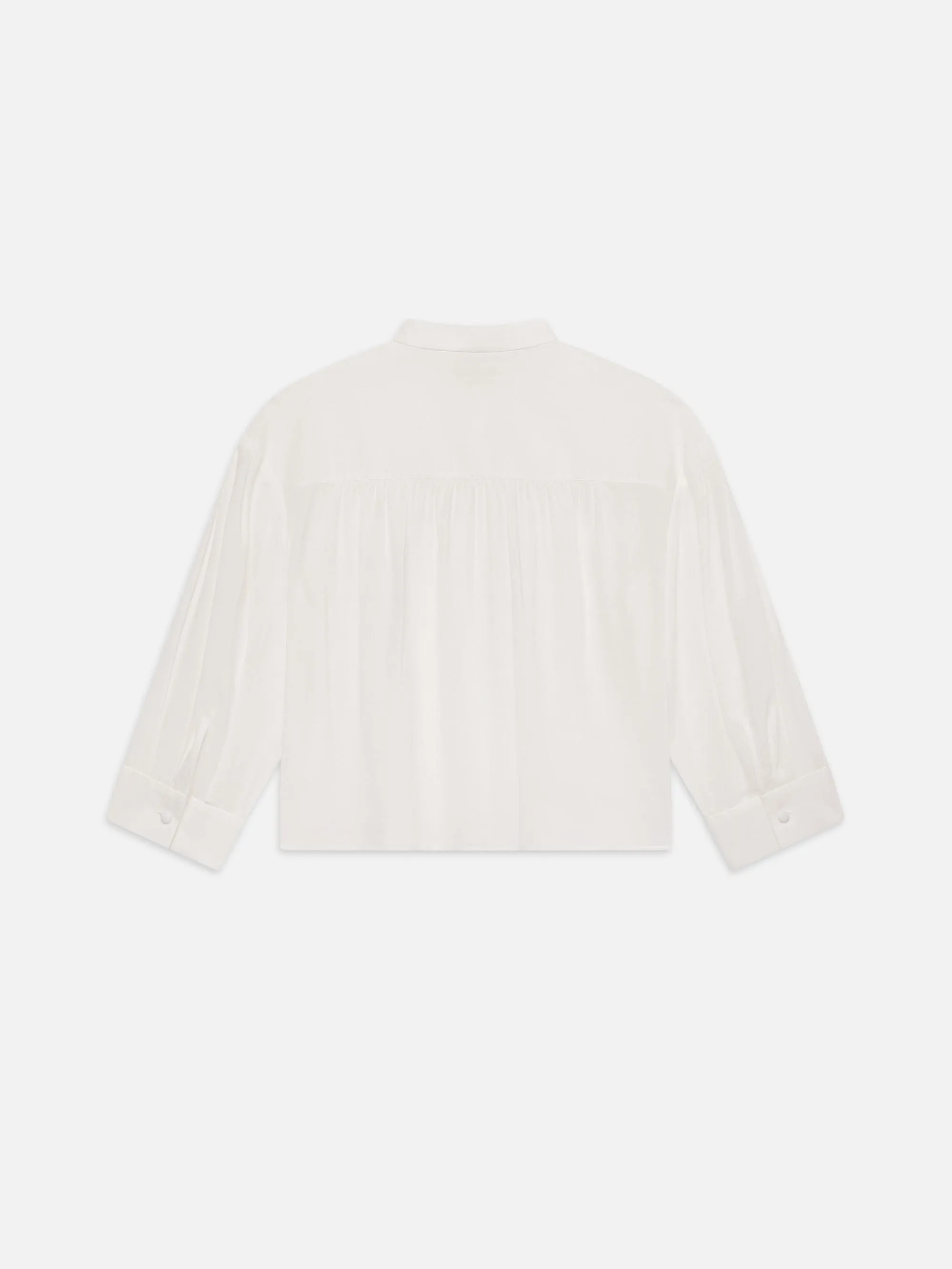 Modern Puff Sleeve Shirt -- White