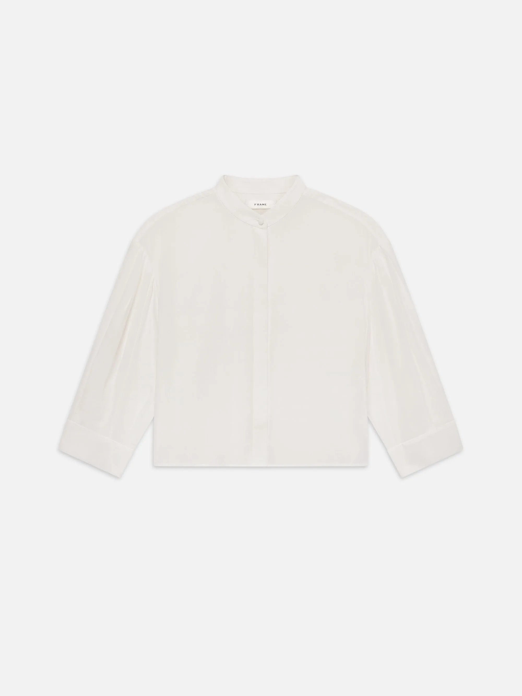 Modern Puff Sleeve Shirt -- White