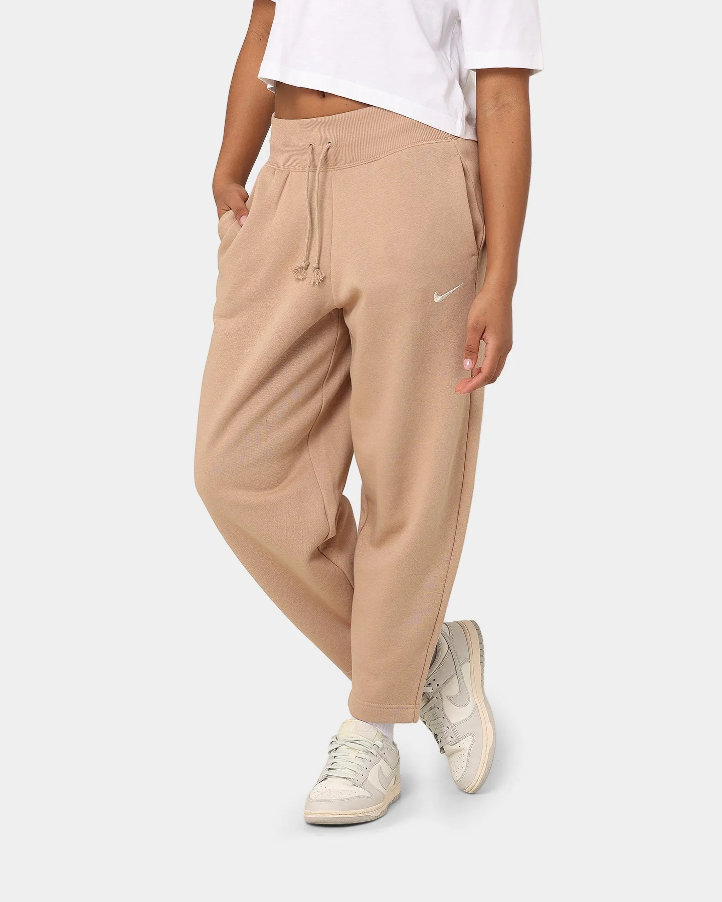 Nike Women's Nike Sportswear Style Fleece High-Waisted Curve Sweatpants Hemp/Sail