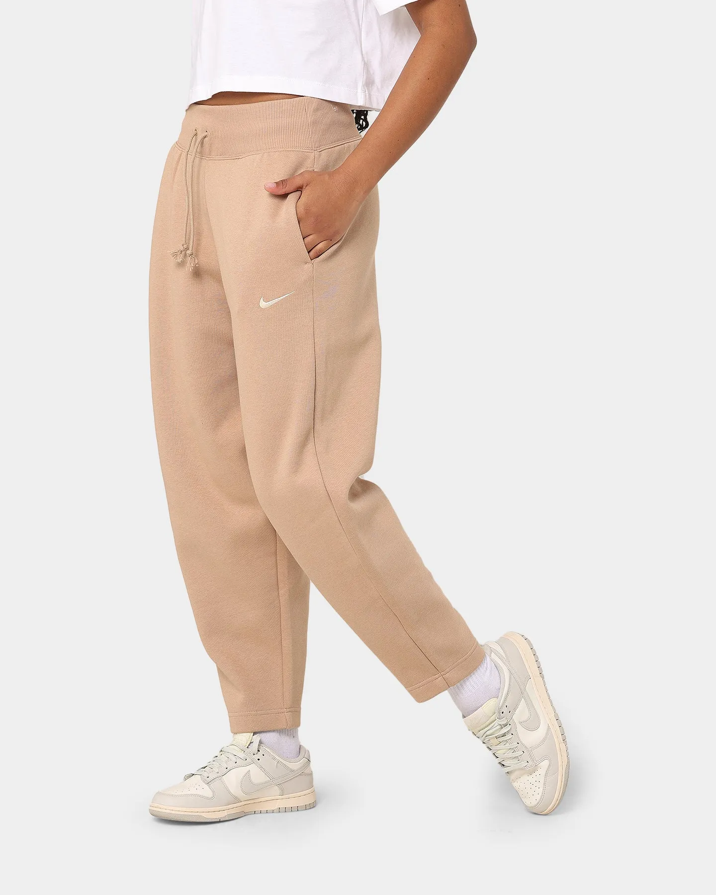 Nike Women's Nike Sportswear Style Fleece High-Waisted Curve Sweatpants Hemp/Sail