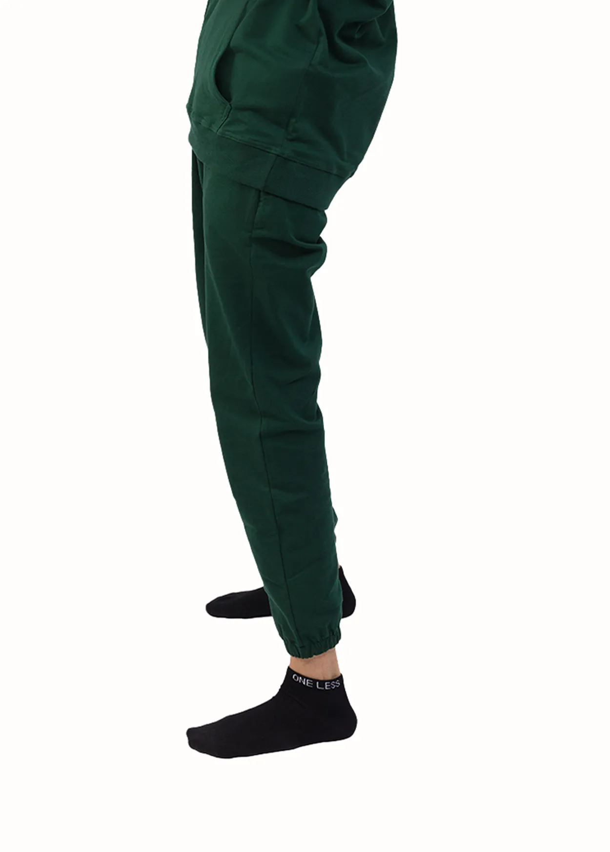 Organic Cotton Cuffed Sweatpant Unisex⁠ - Moss