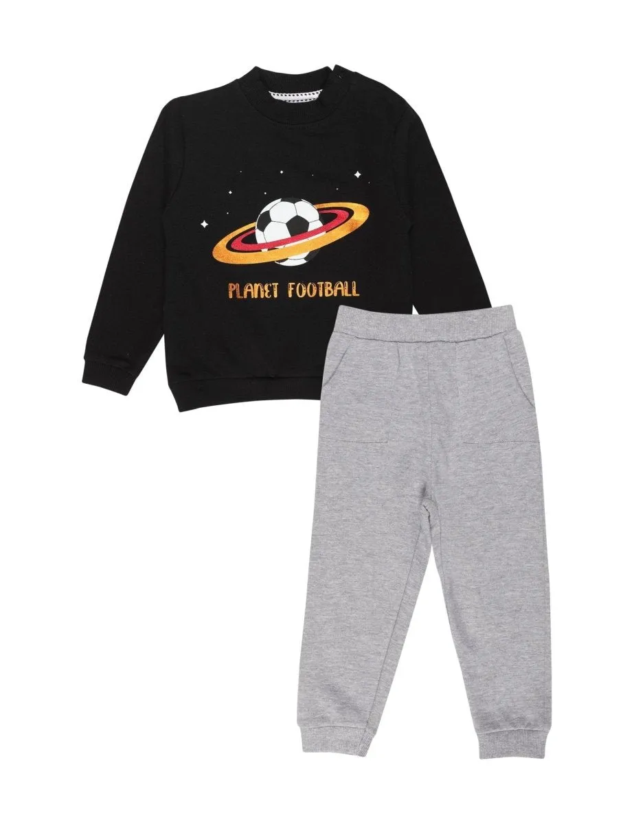 Planet Football Sweatshirt and Grey Sweatpants Combo