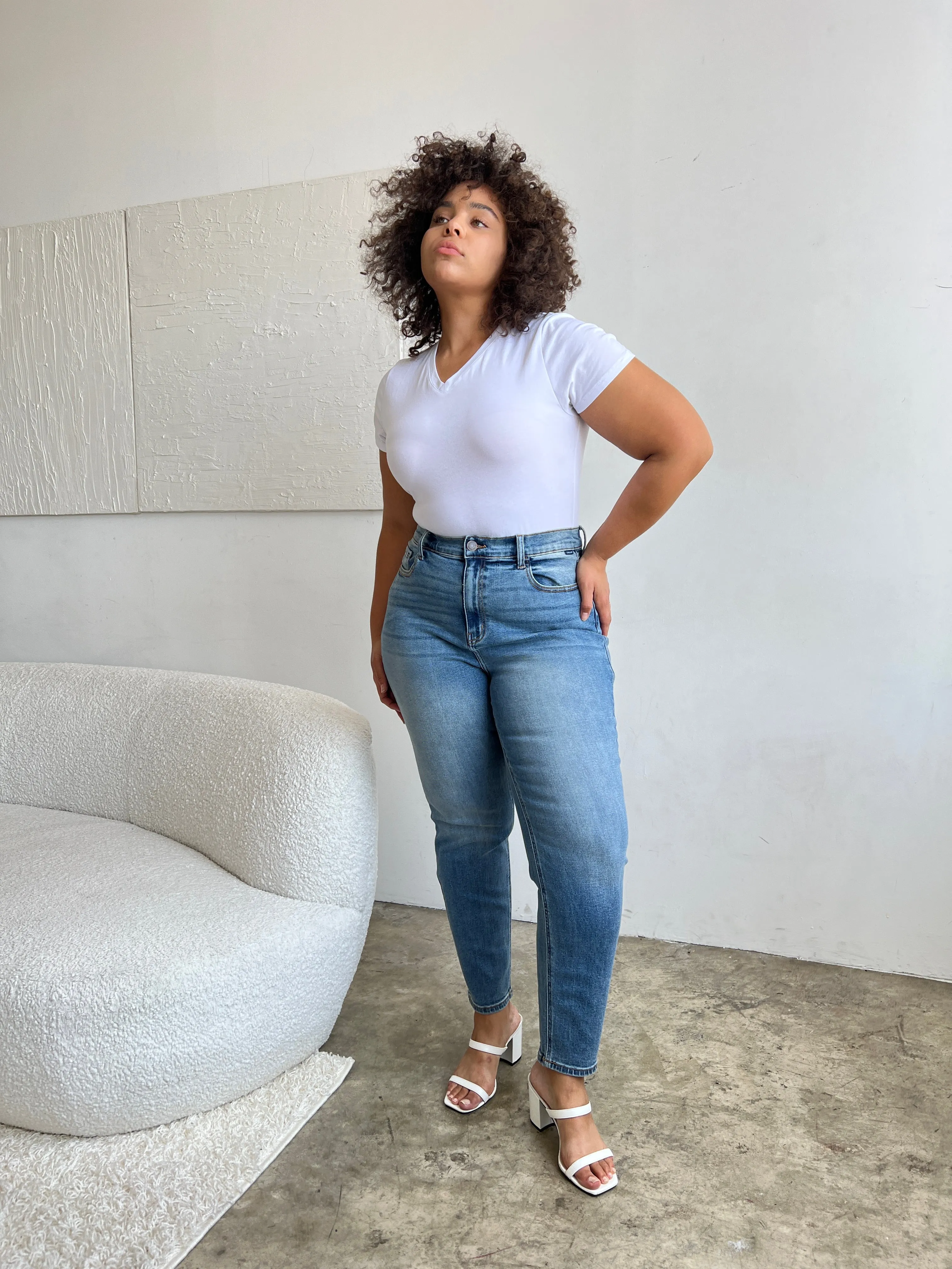 Plus Size Classic Slim Fit Jeans