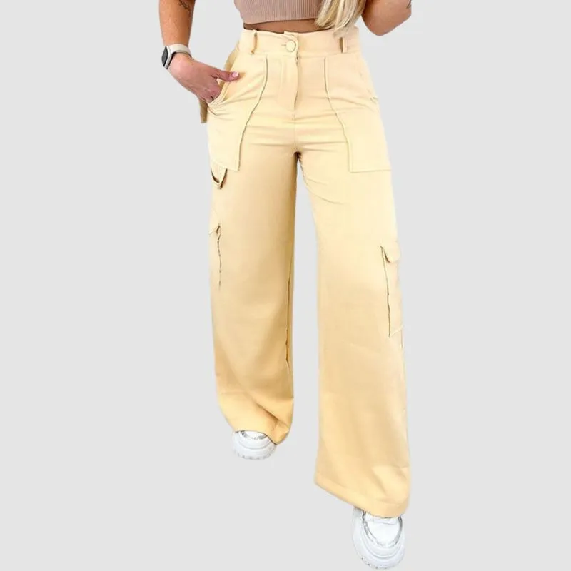 Pocket Patch High Waist Cargo Pants