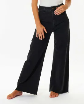 Rip Curl Holiday Denim Pants-Washed Black