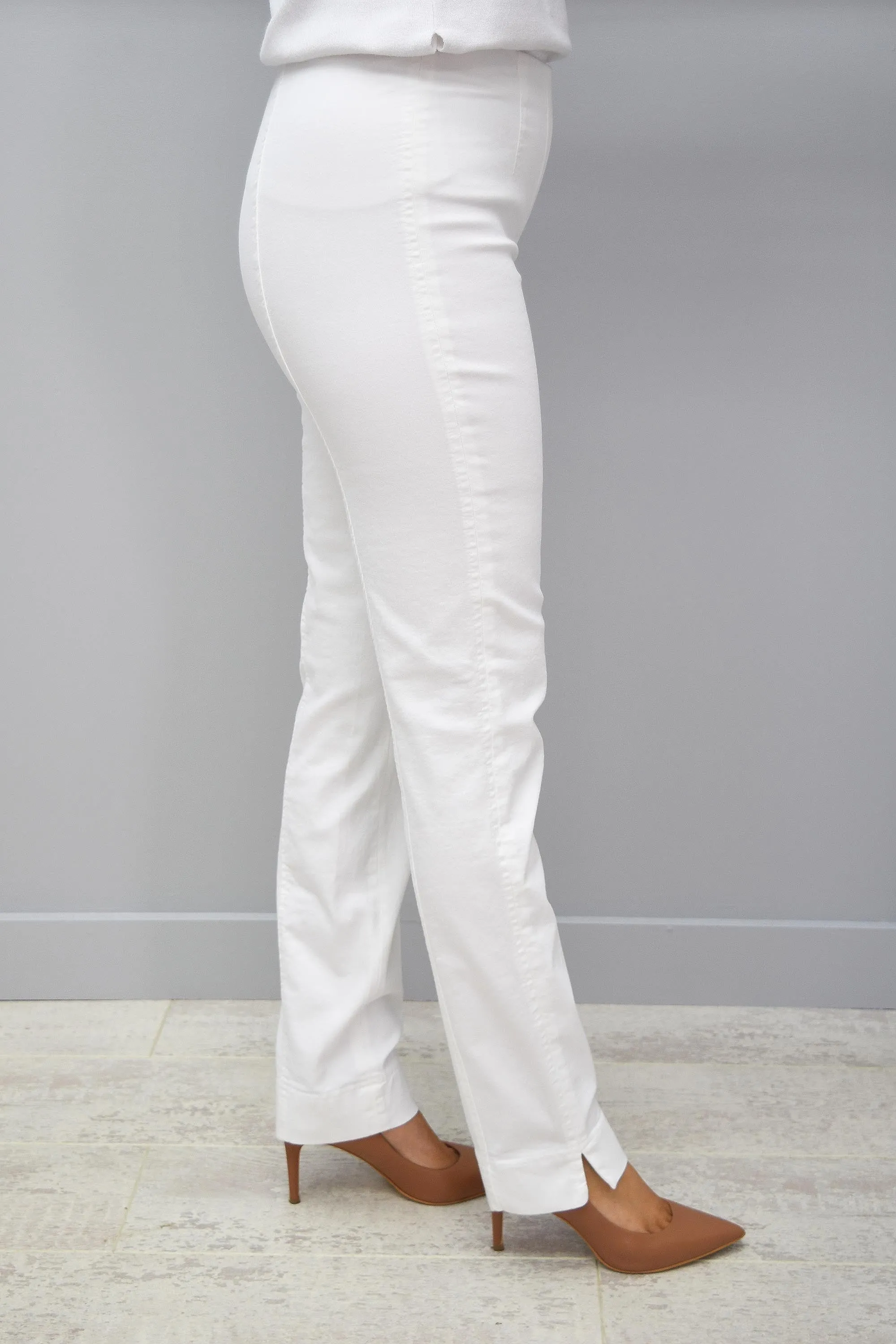 Robell Marie White Denim Jeans - 51639 5448 10