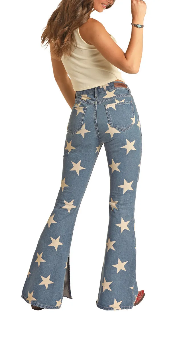 Rock & Roll Stars Highrise Flare Jean