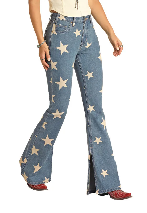 Rock & Roll Stars Highrise Flare Jean