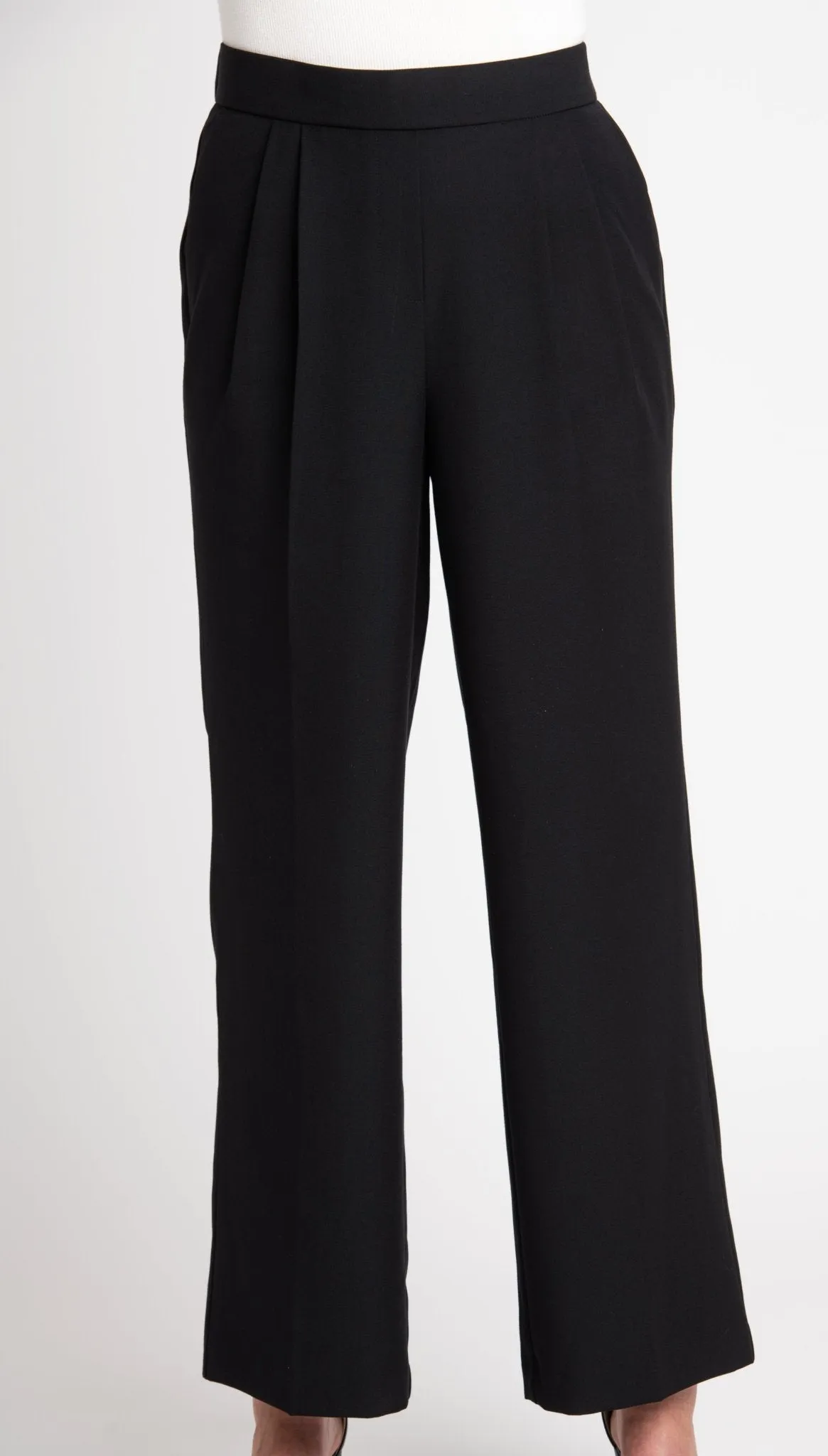 Roz & Ali Pleated Wide Leg Trouser Pants