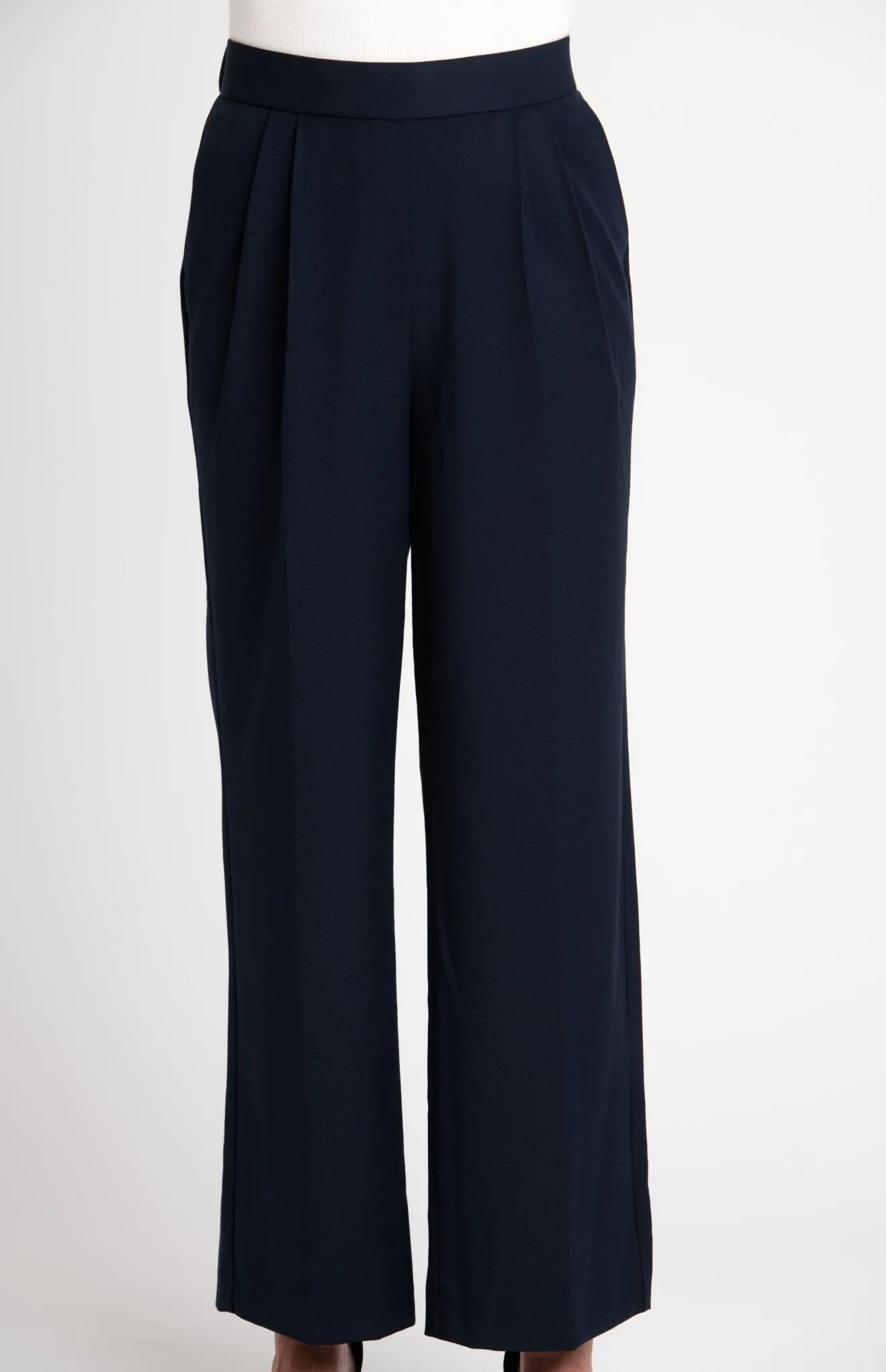 Roz & Ali Pleated Wide Leg Trouser Pants