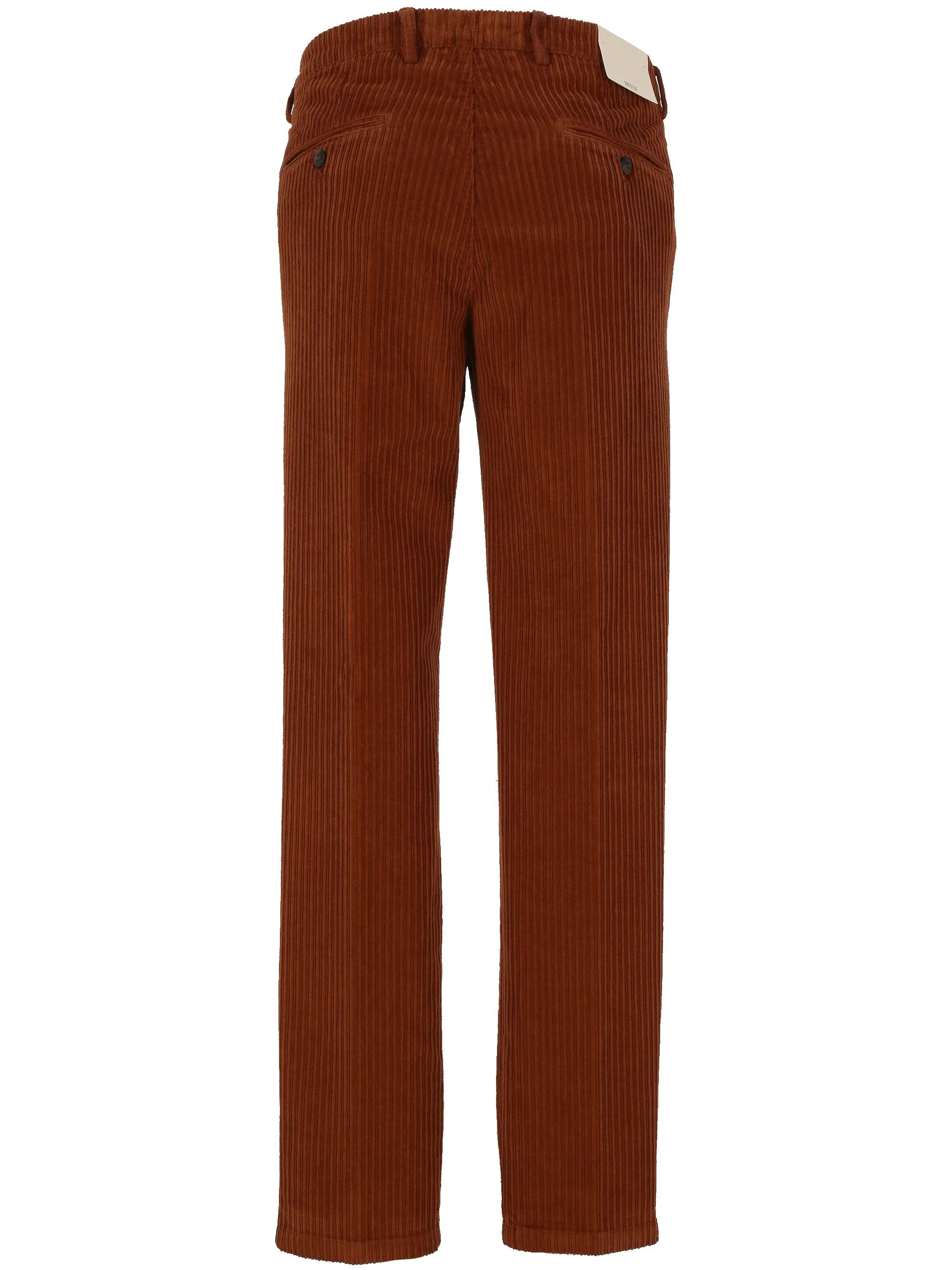 Rust Brown Slim Fit Trousers