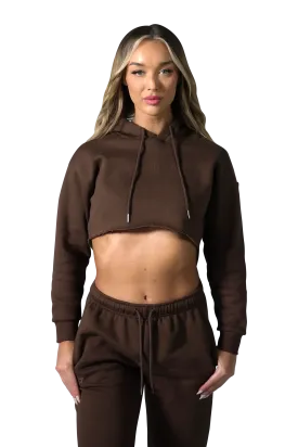 Series 1 Cropped Hoodie - Espresso