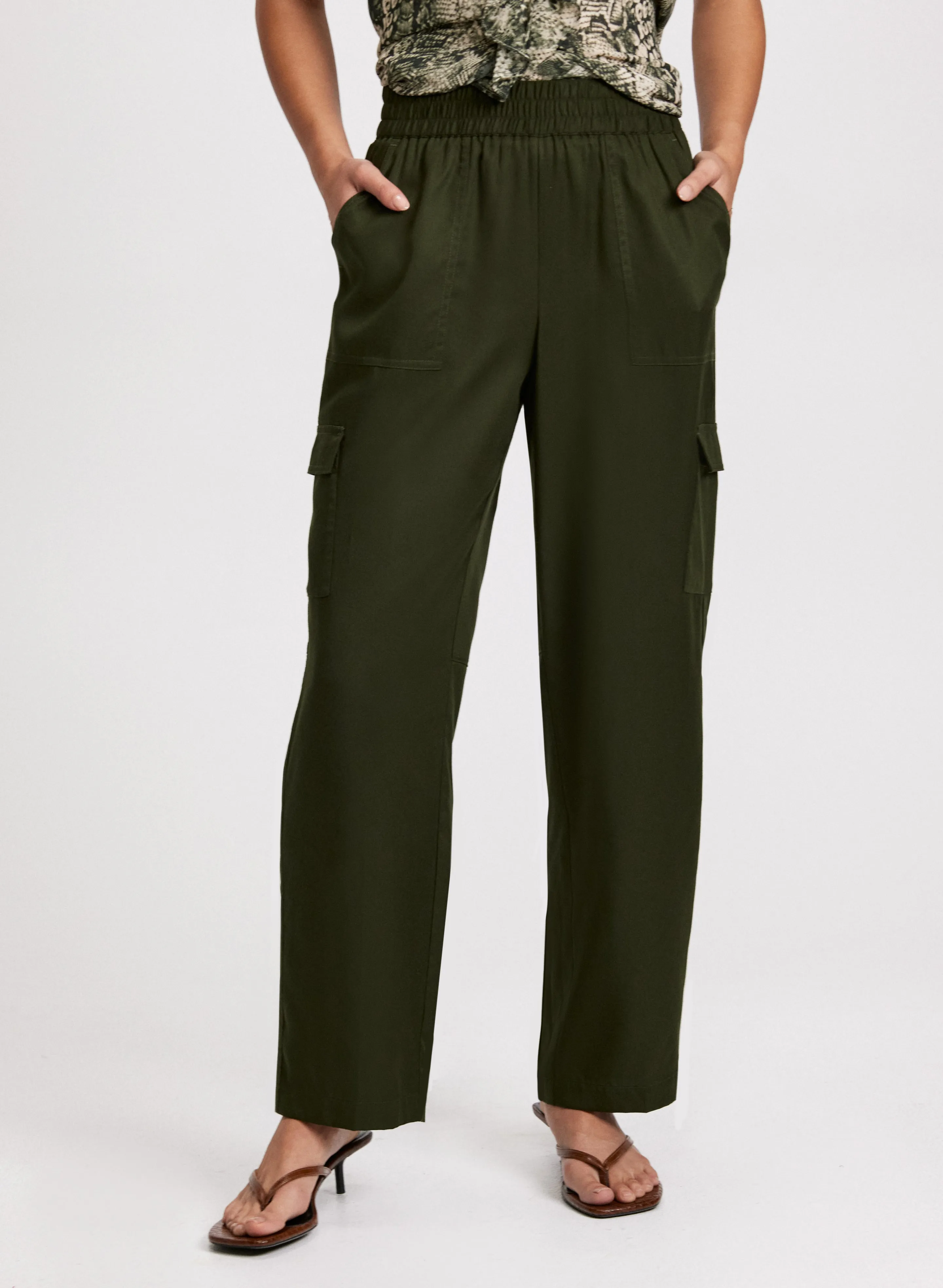 Sofia Cargo Straight-Leg Pants - Regular