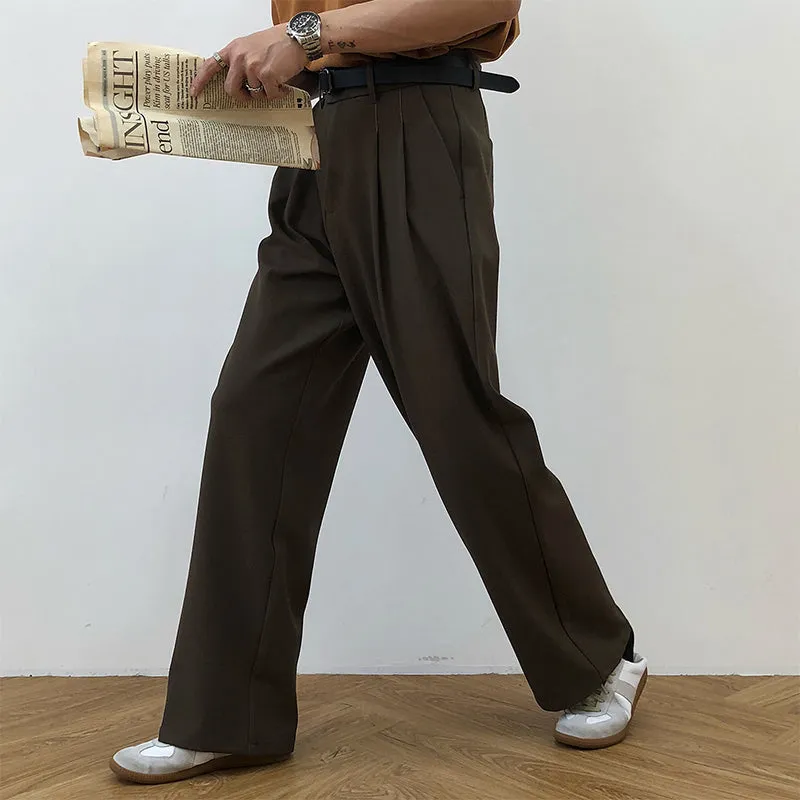 Straight Loose Wide-Leg Casual Pants