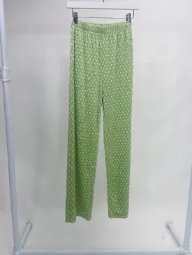 Textured Casual Pant Green