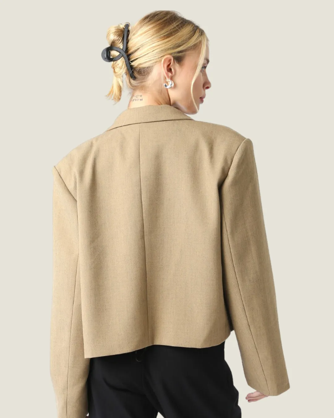 The Ilys: Khaki Blazer Jacket