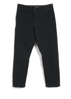 TRYGVE | Wide Cut Cropped Trousers | Black